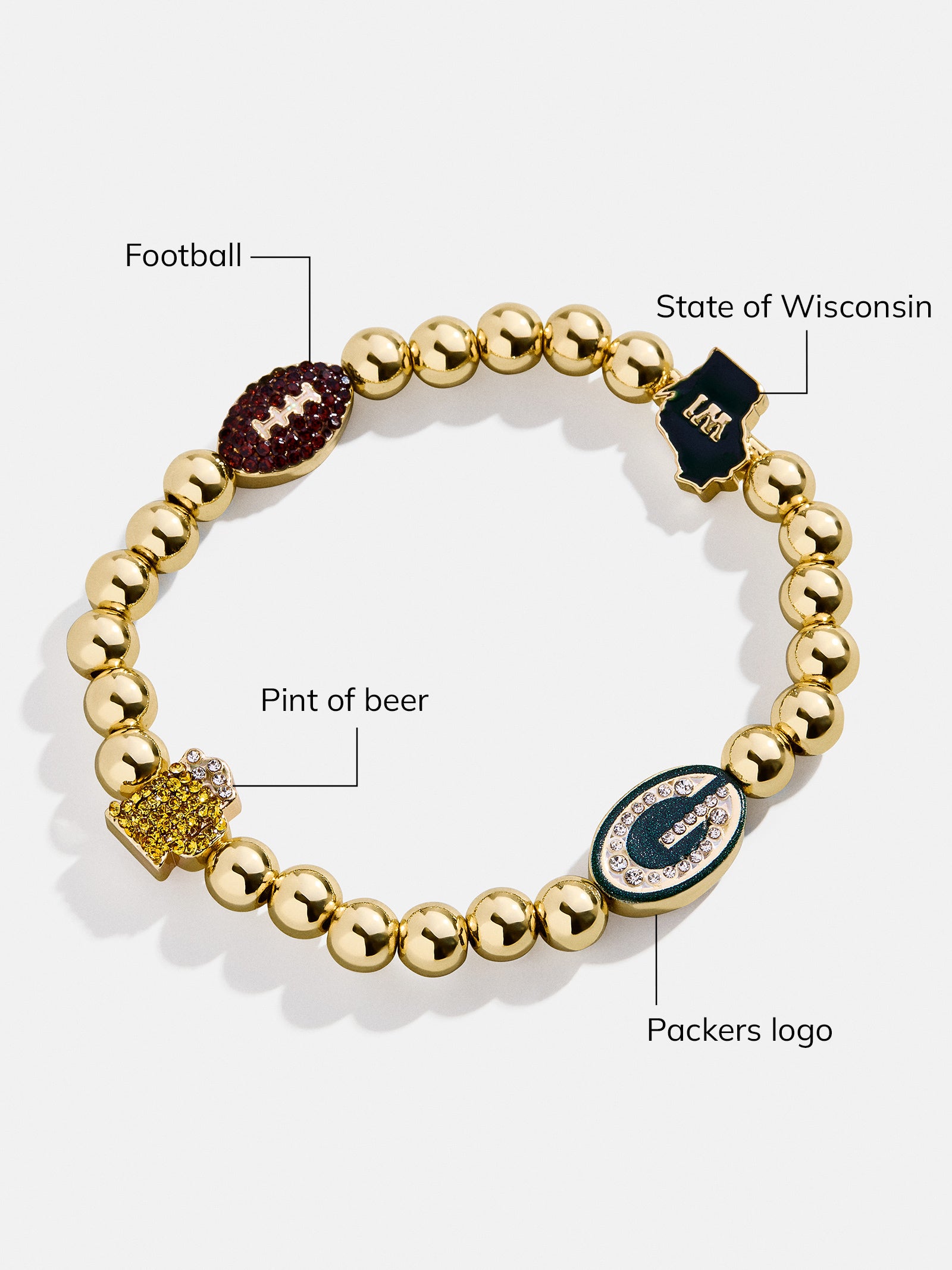 NFL Pisa Charm Bracelet - Green Bay Packers - Image 5