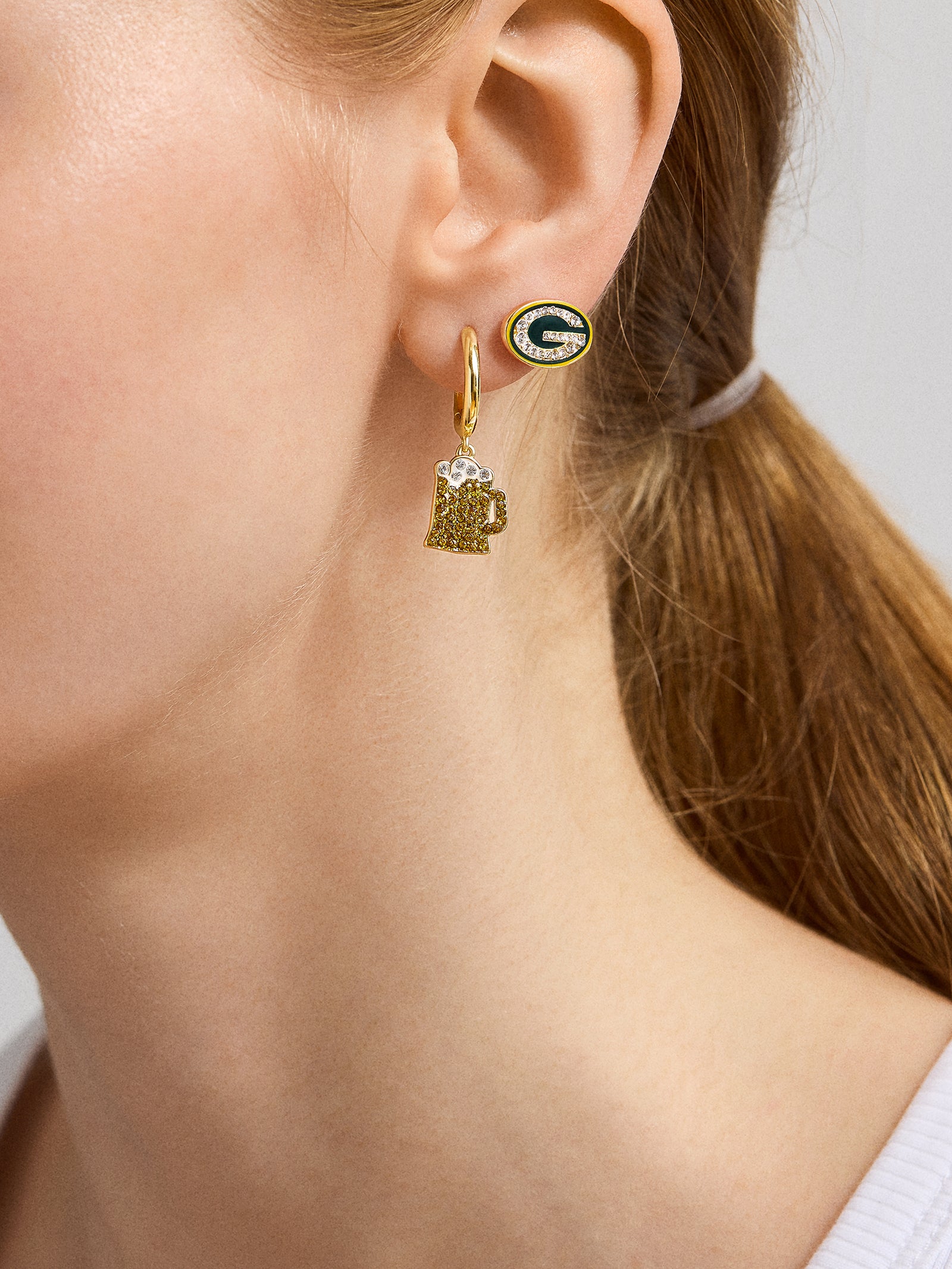 NFL Earring Set - Green Bay Packers - Image 4