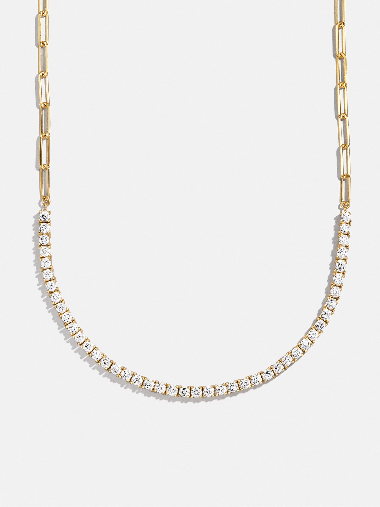 Harper 18K Gold Tennis Necklace - Gold/Pav??