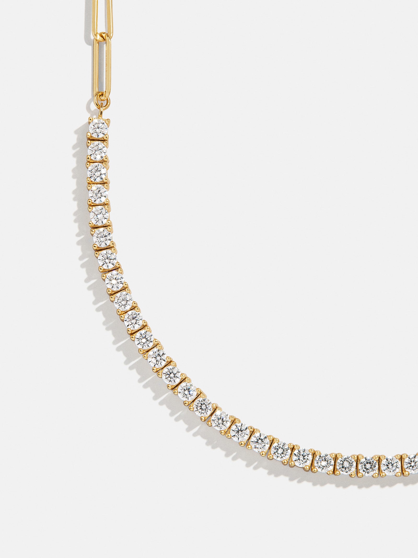 Harper 18K Gold Tennis Necklace - Gold/Pav?? - Image 3