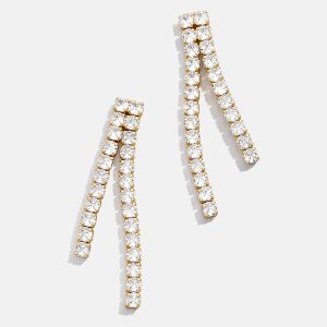 Frankie 18K Gold Earrings - Gold/Pav??