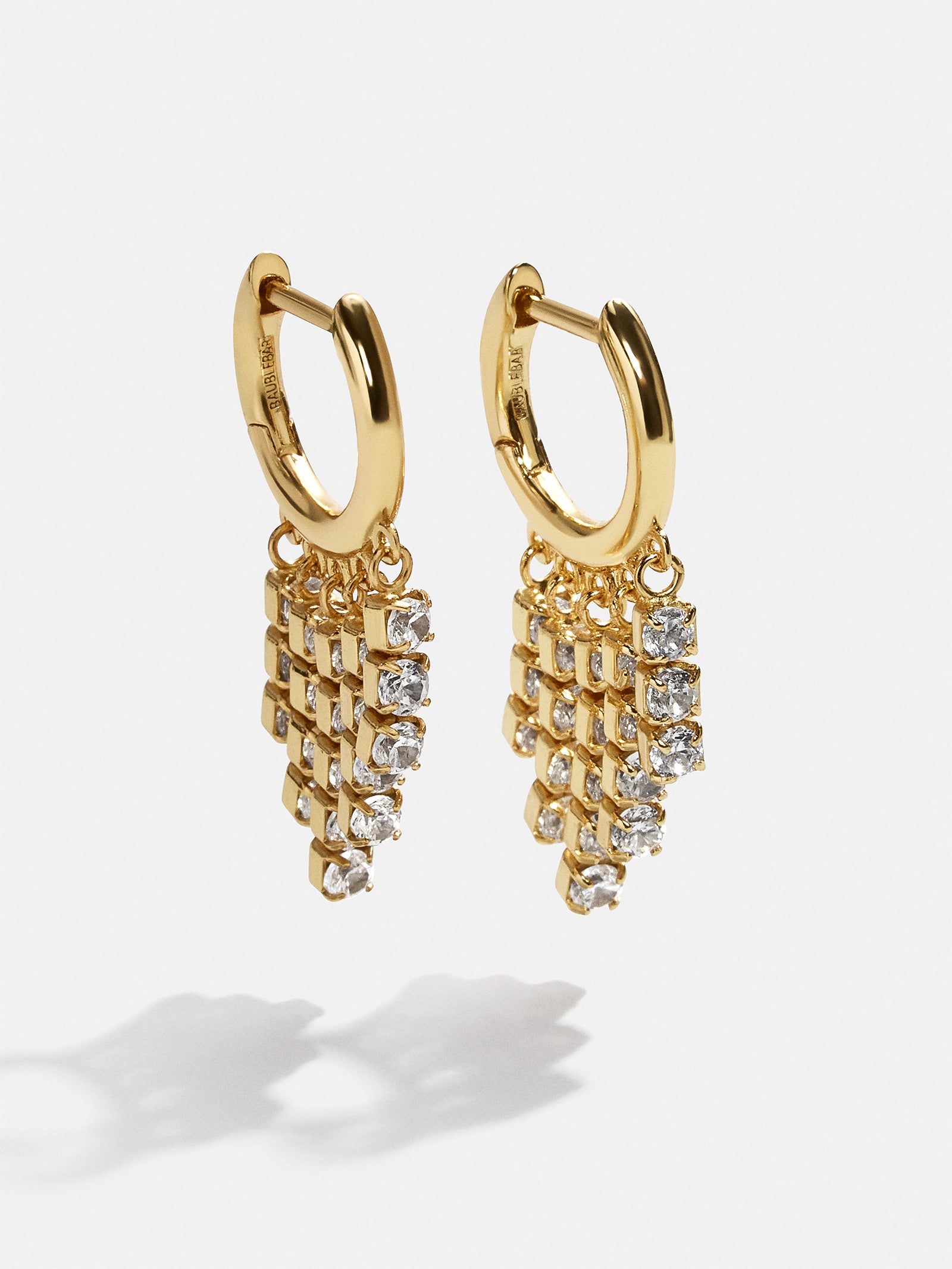 Bobbie 18K Gold Earrings - Gold/Pav??