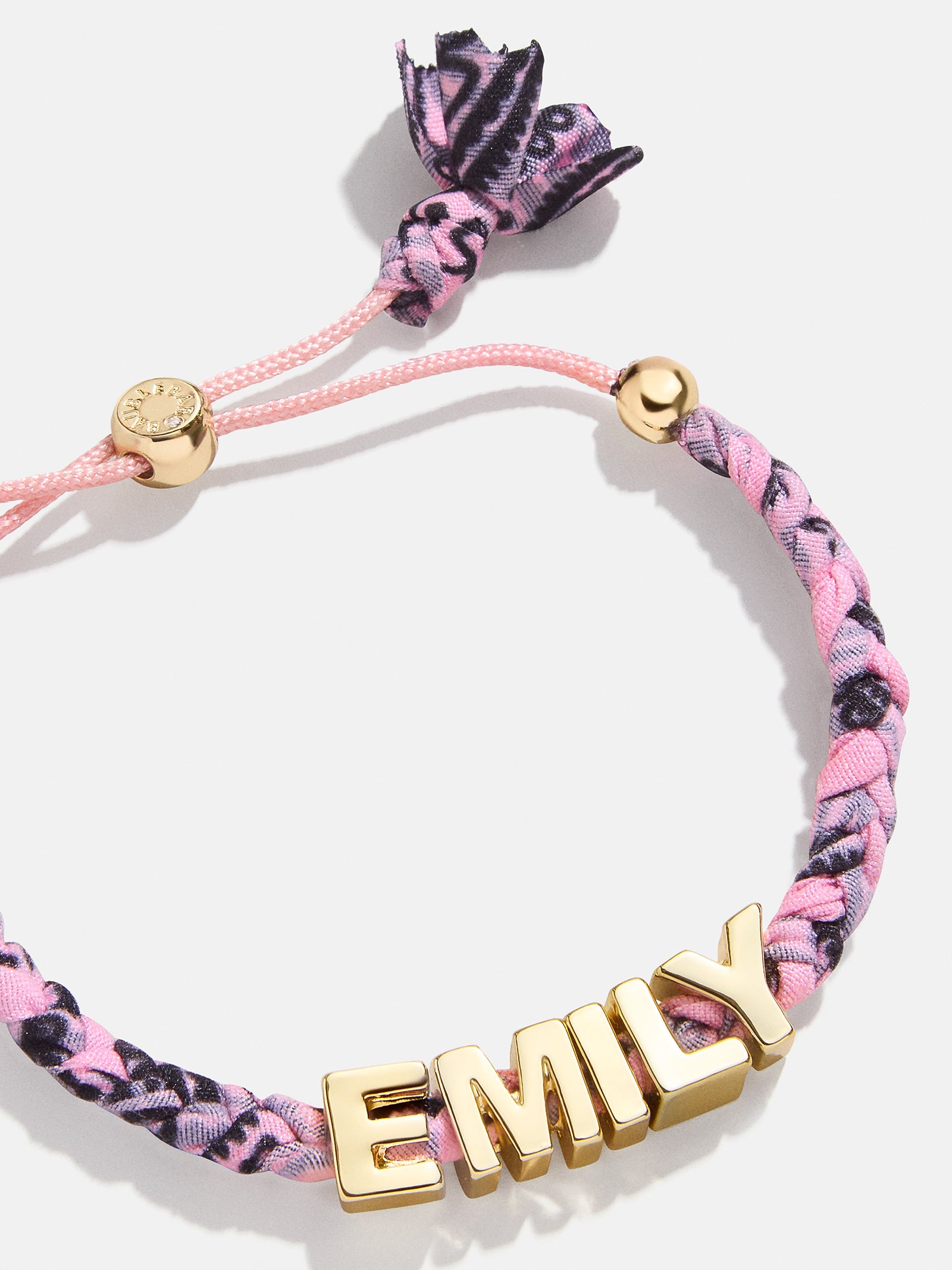 Bandana Custom Nameplate Bracelet - Blush