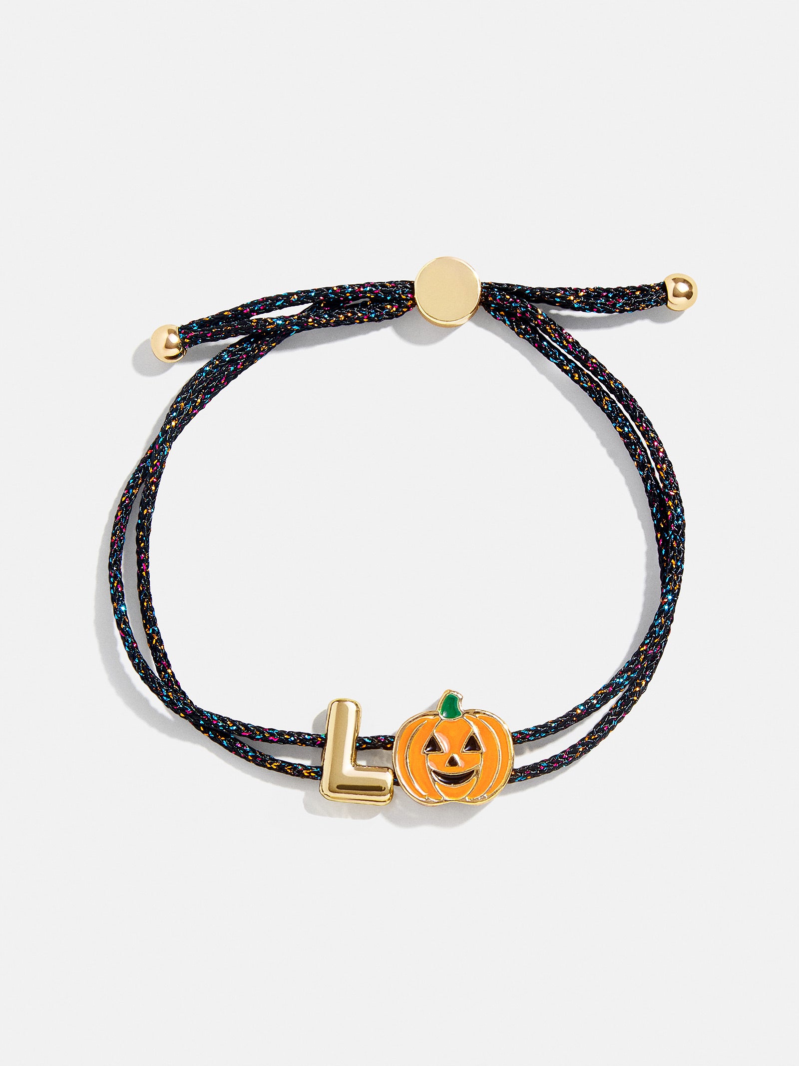 Kids' Halloween Initial Bracelet - Black/Orange - Image 14