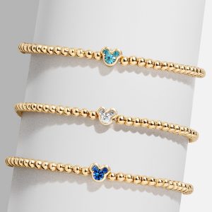 Disney Mickey Mouse Birthstone Pisa Bracelet - Crystal