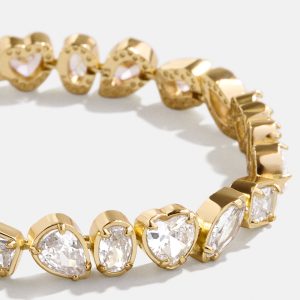 Eva Tennis Bracelet - Gold/Pav??