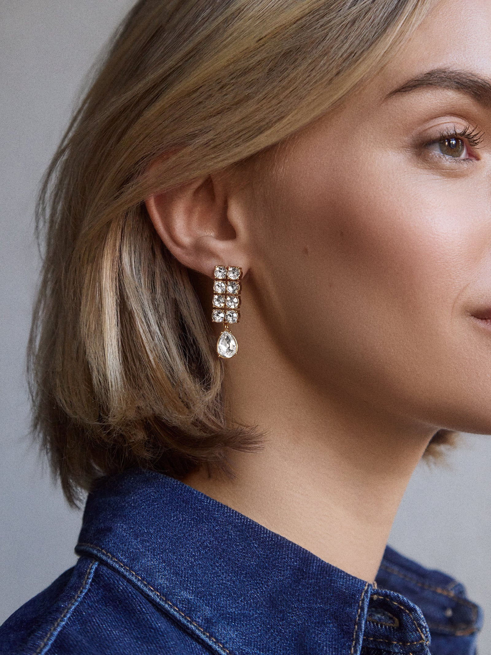 Meeko Earrings - Gold/Pav?? - Image 2