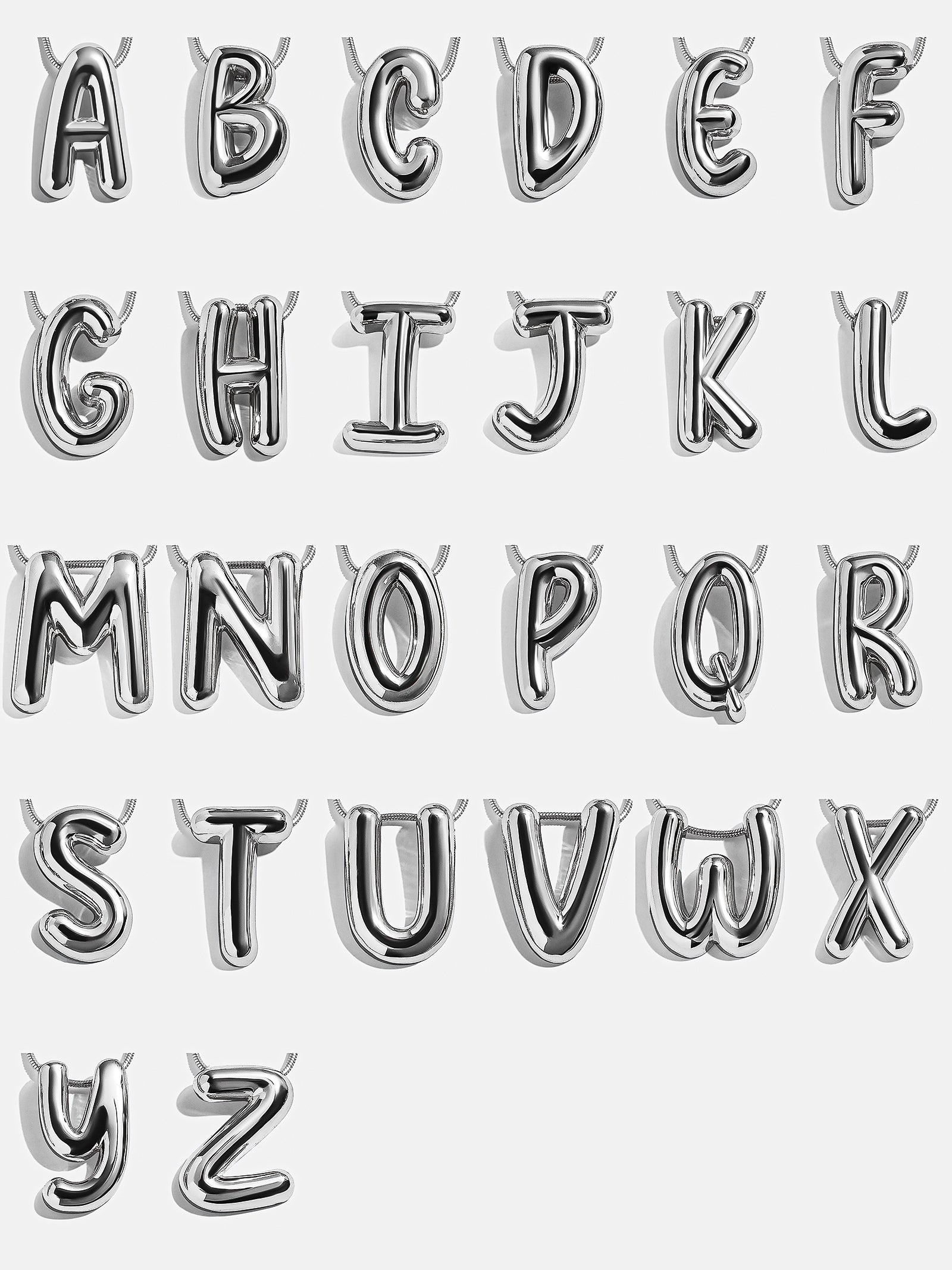 Bubble Initial Necklace - Image 15