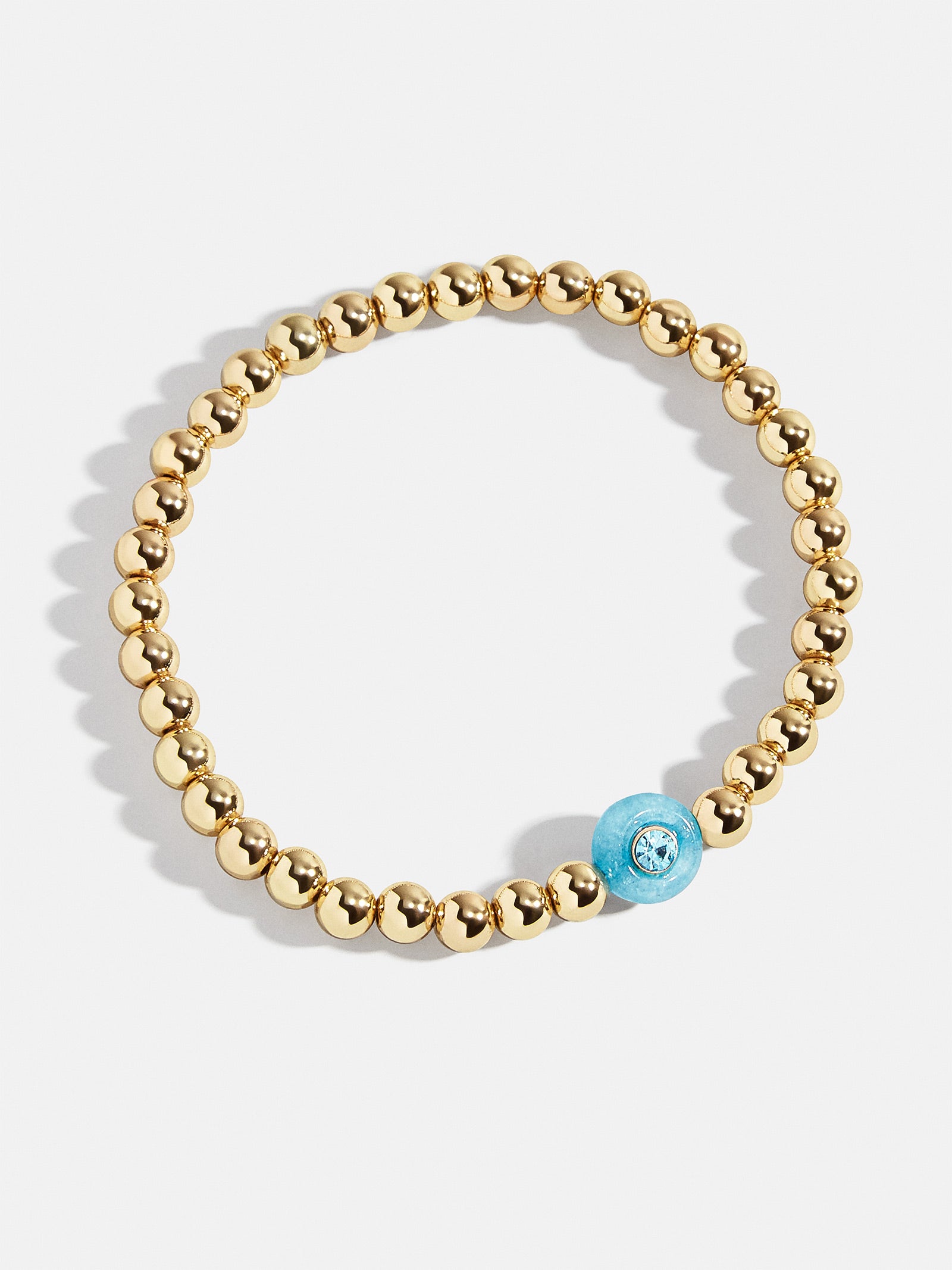 Semi-Precious Birthstone Pisa Bracelet - Aquamarine - Image 3