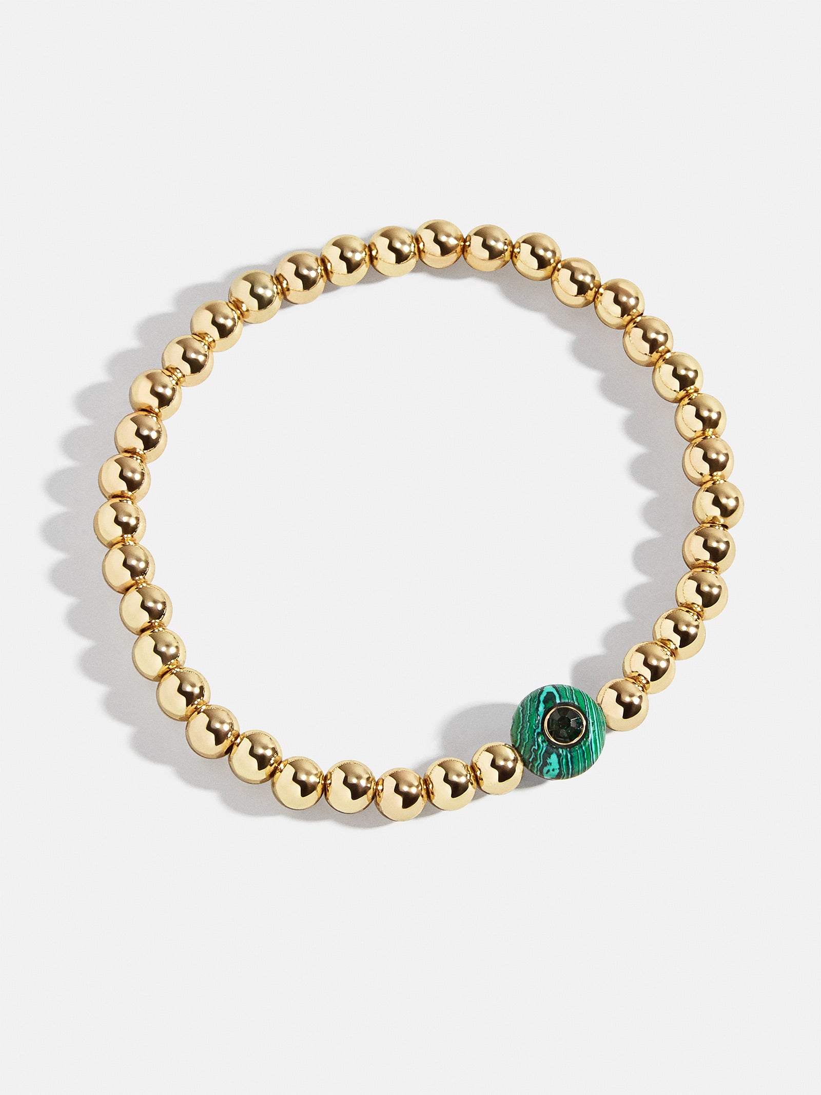 Semi-Precious Birthstone Pisa Bracelet - Emerald - Image 3