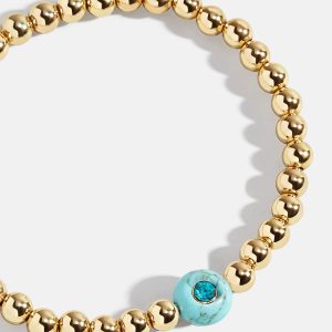 Semi-Precious Birthstone Pisa Bracelet - Blue Zircon