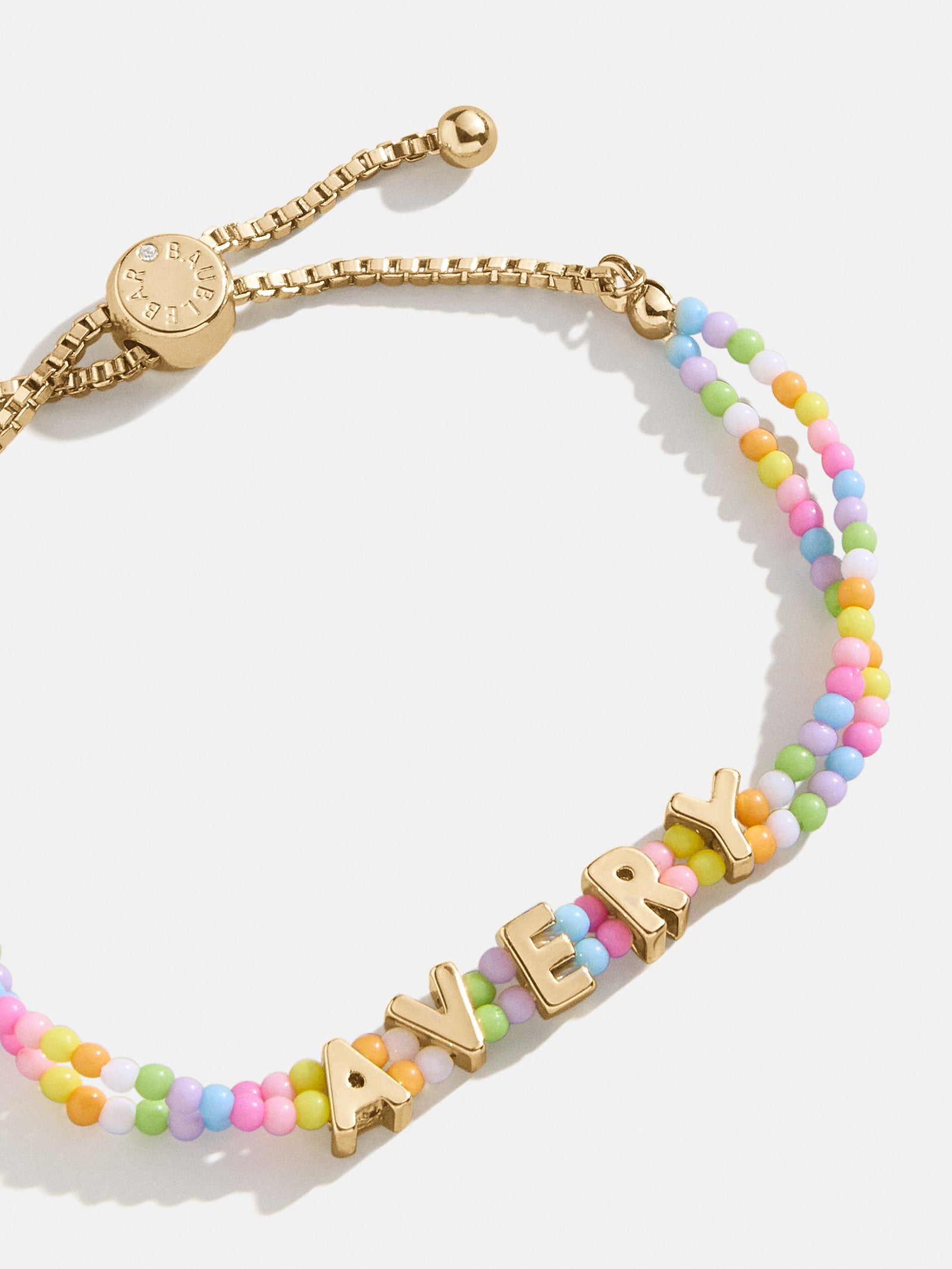 Bead Mine Kids' Custom Name Bracelet - Light Multi