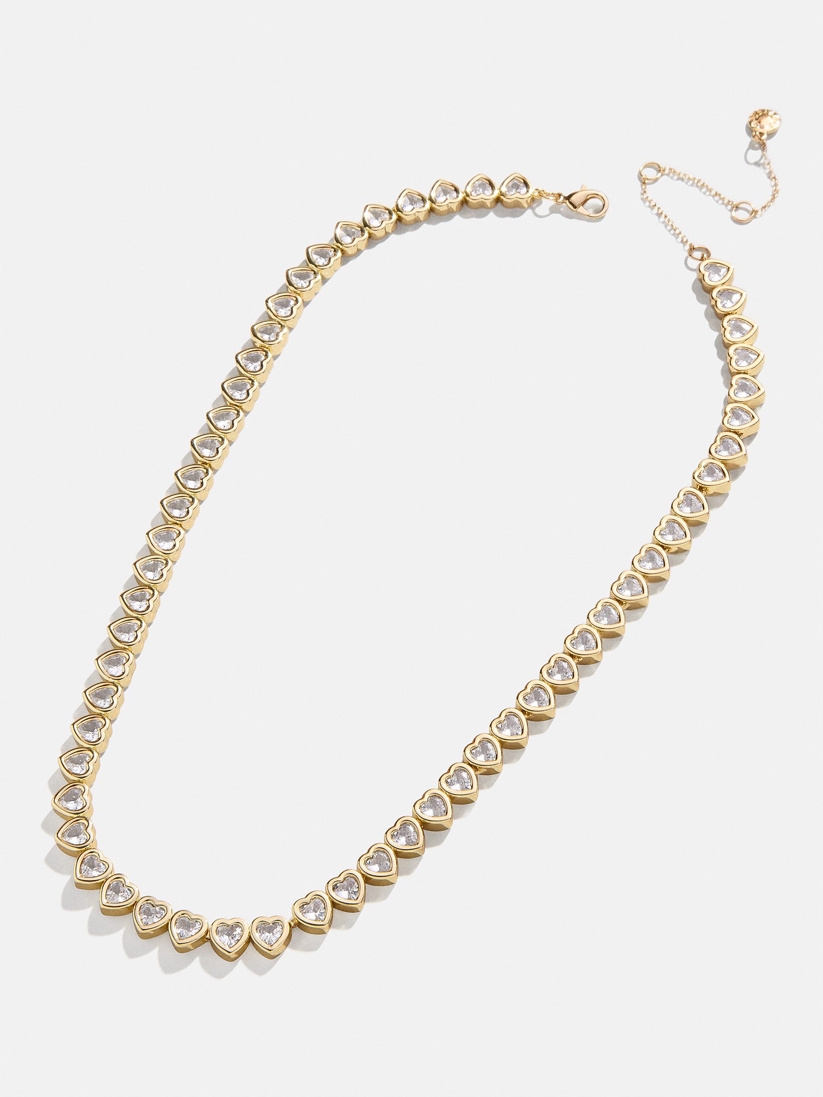 Haley Tennis Necklace - Gold/Pav?? - Image 3