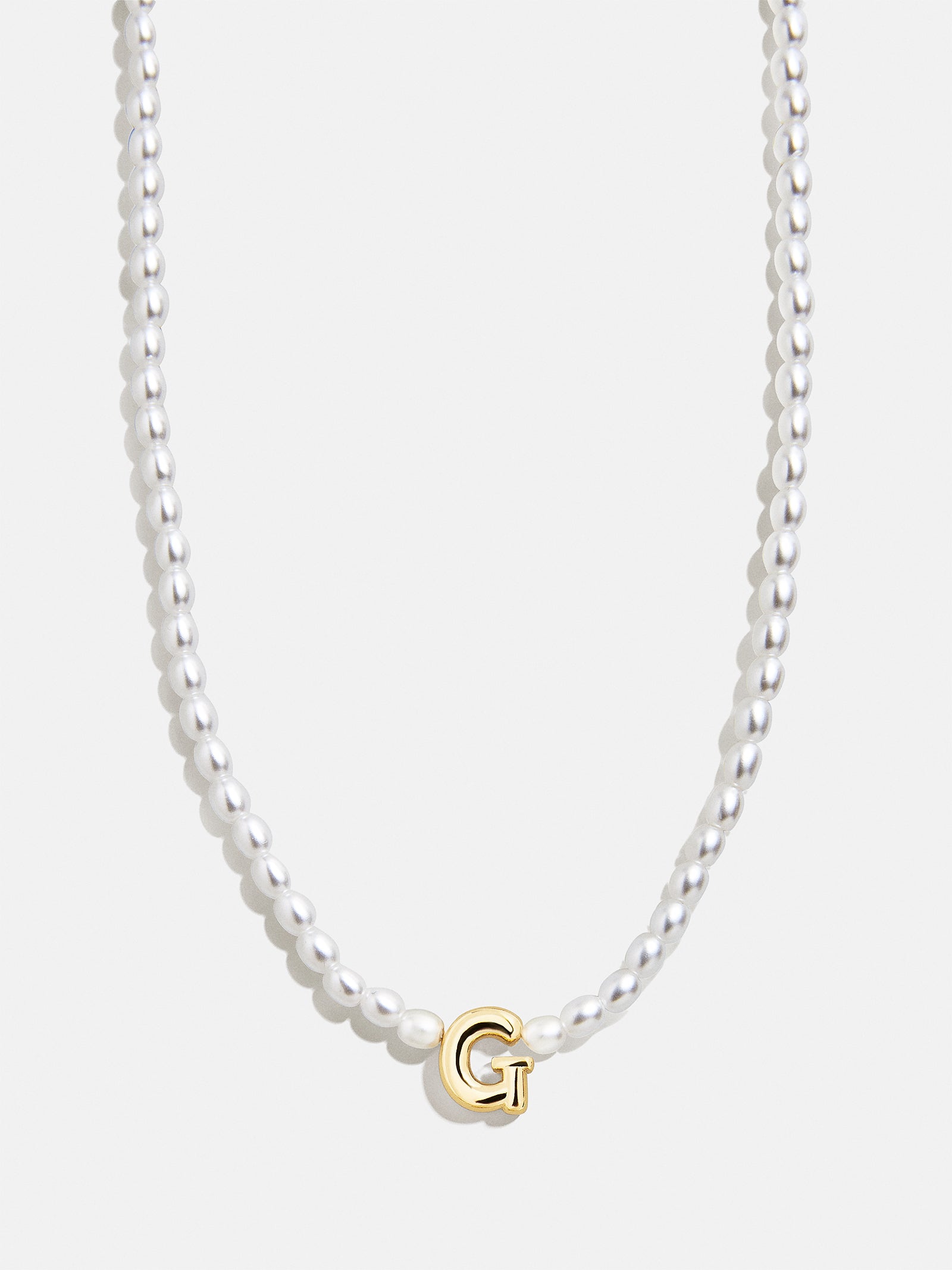Playful Pearls Kids' Initial Necklace - Gold/Pearl - Image 9