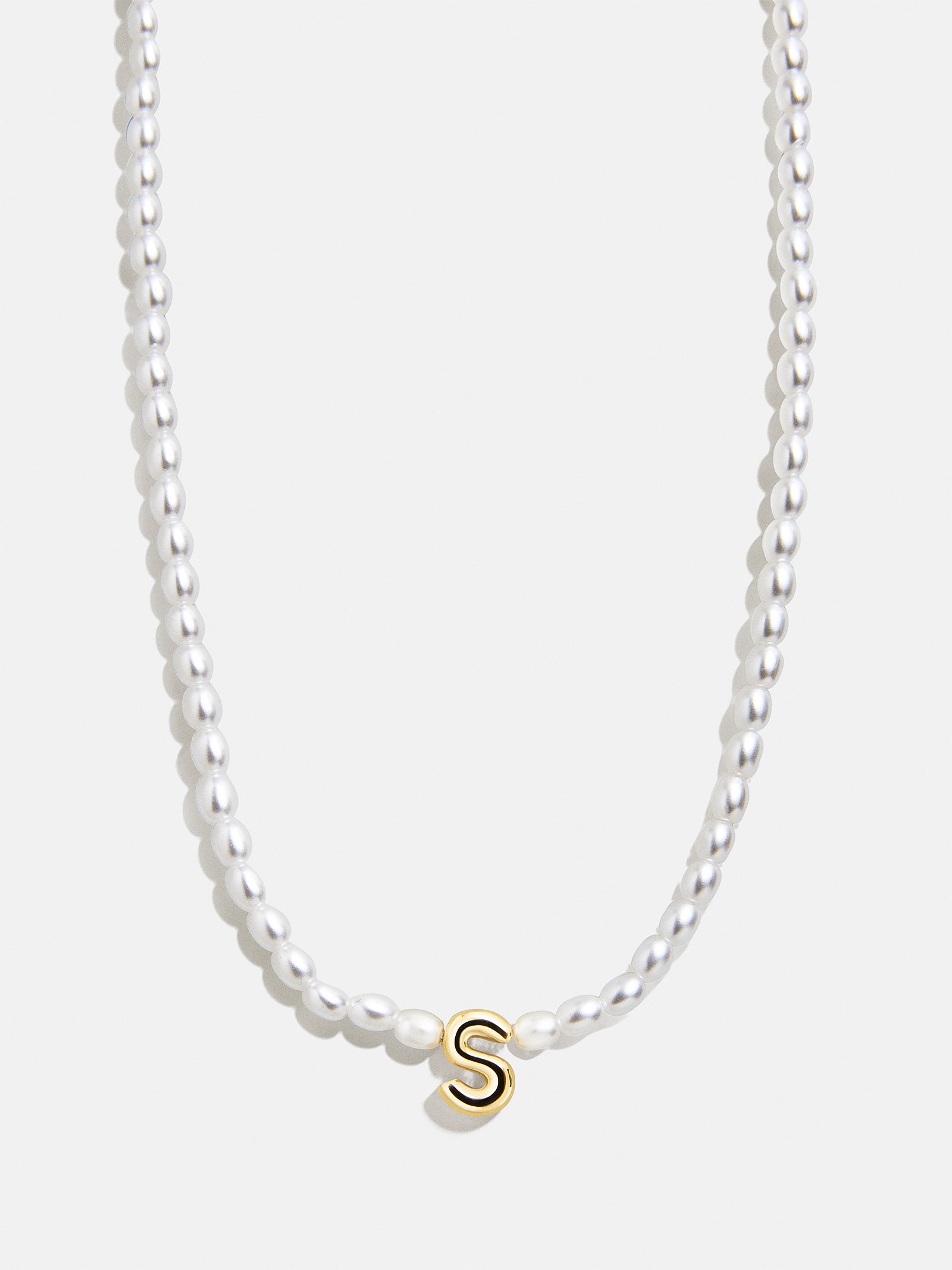Playful Pearls Kids' Initial Necklace - Gold/Pearl - Image 21
