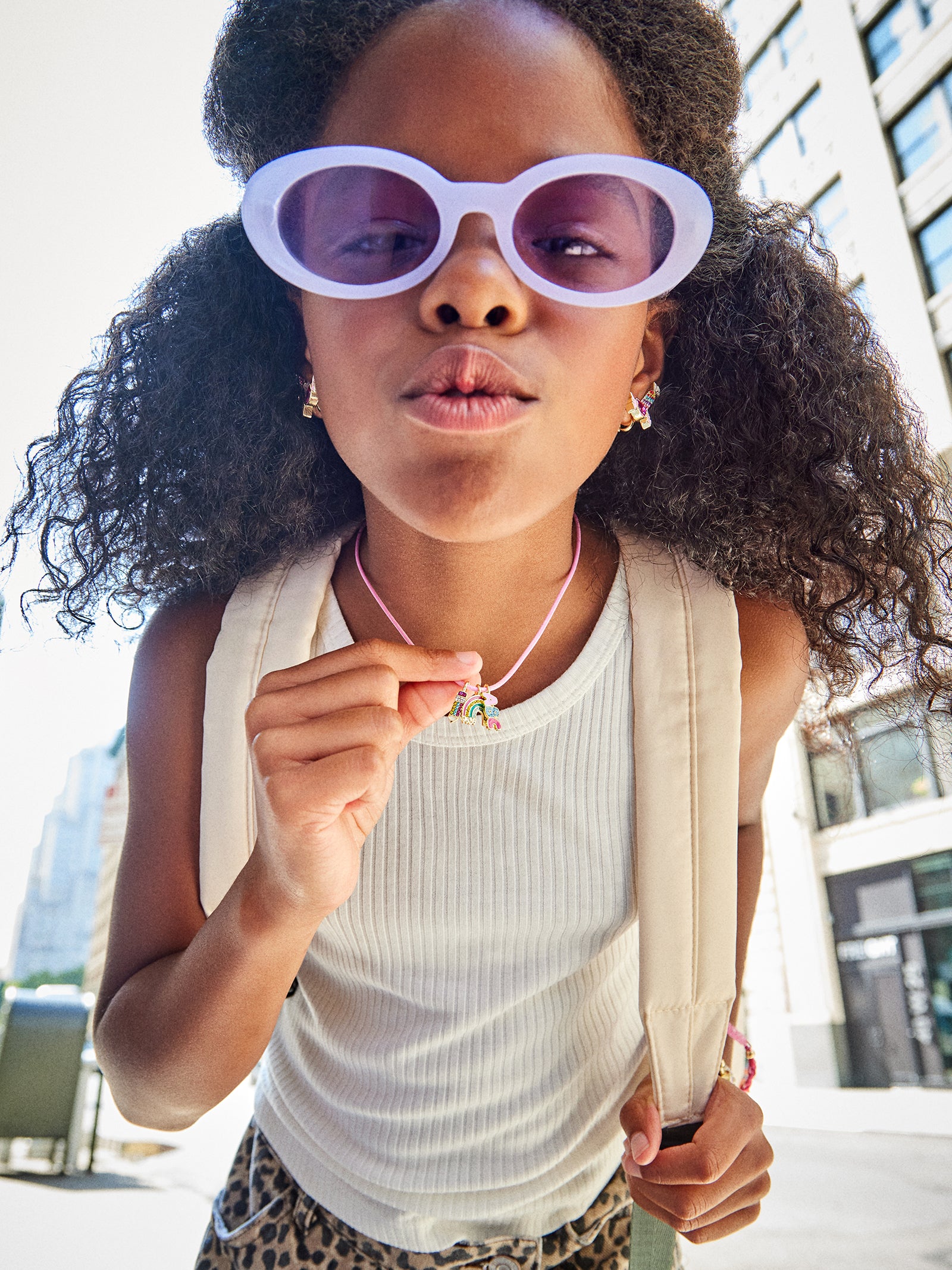 Kids' Charm Necklace - Multi - Image 2