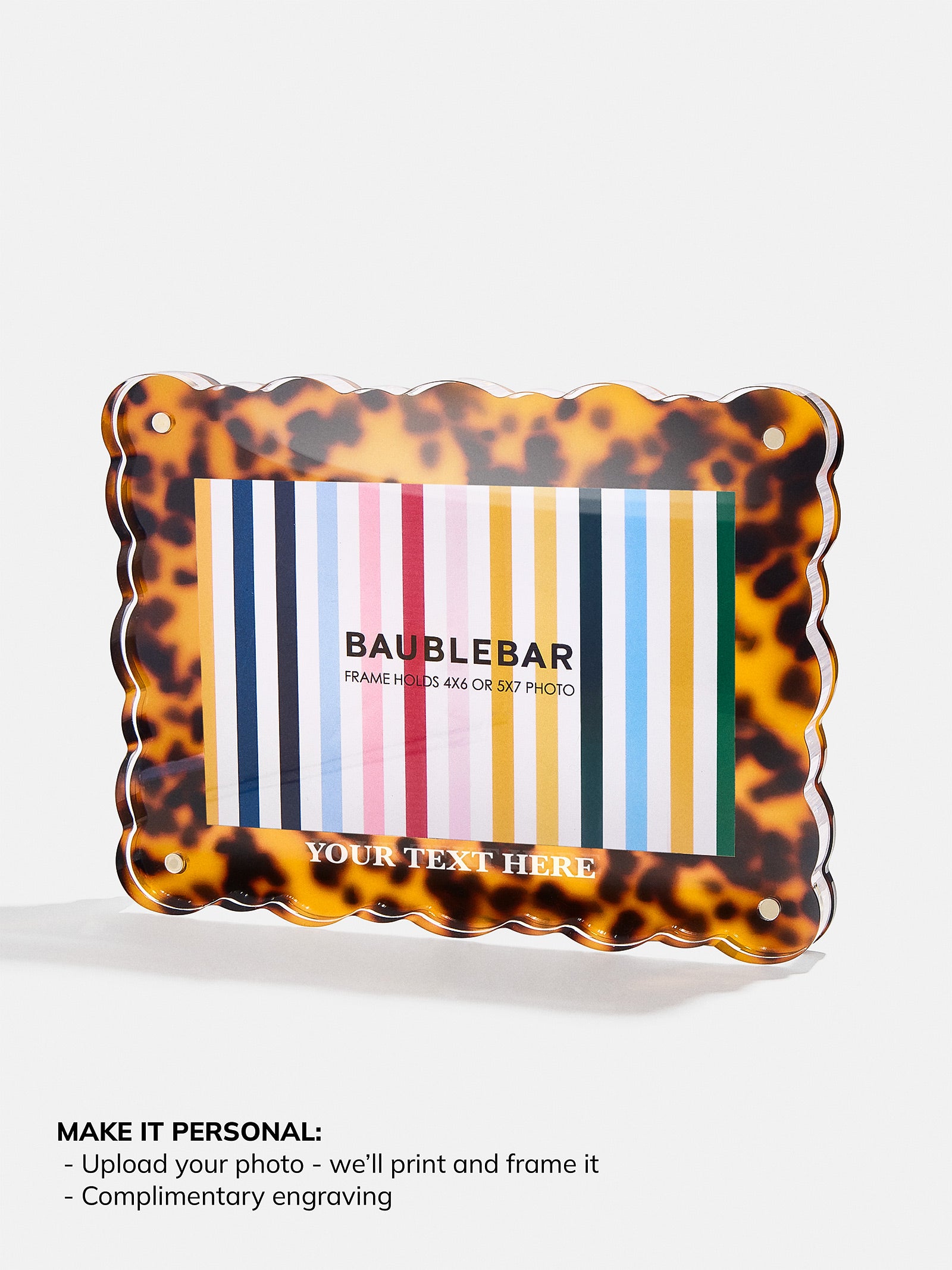 Picture Perfect Horizontal Acrylic Frame - Scalloped Shape - Image 12