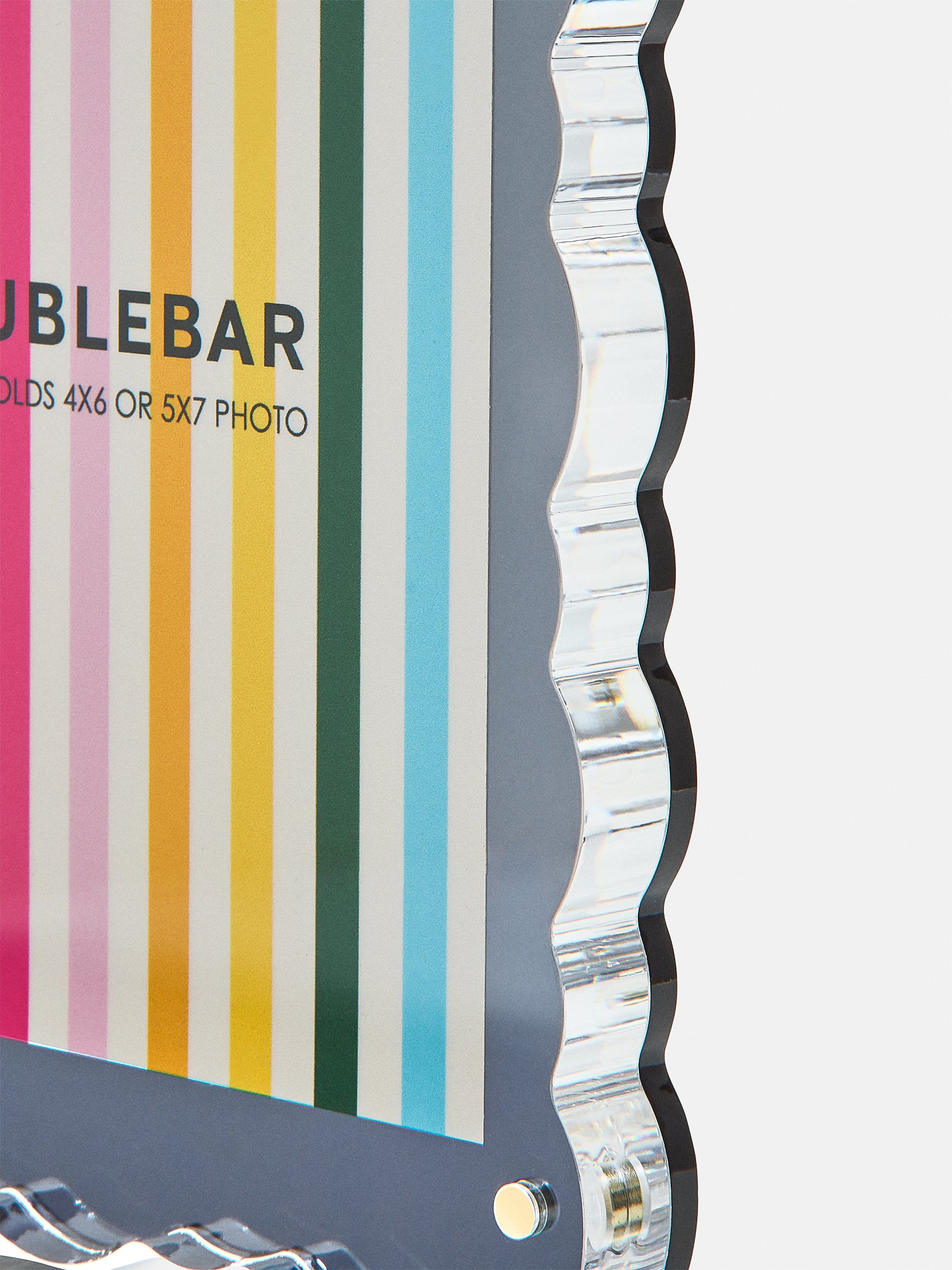 Picture Perfect Vertical Acrylic Frame - Scalloped Shape - Image 12