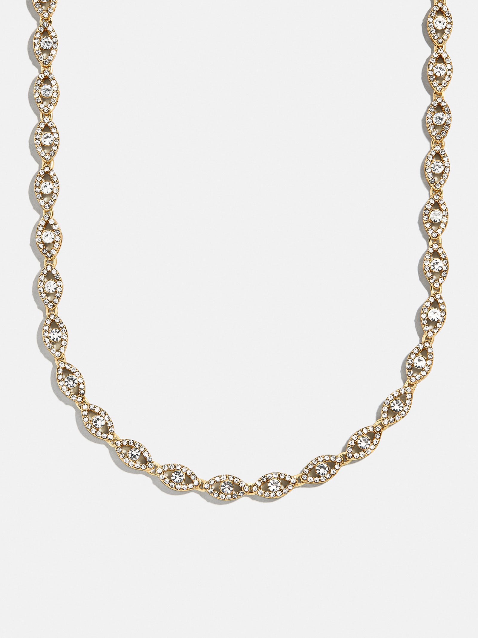 Evil Eye On Repeat Tennis Necklace - Gold/Pav??