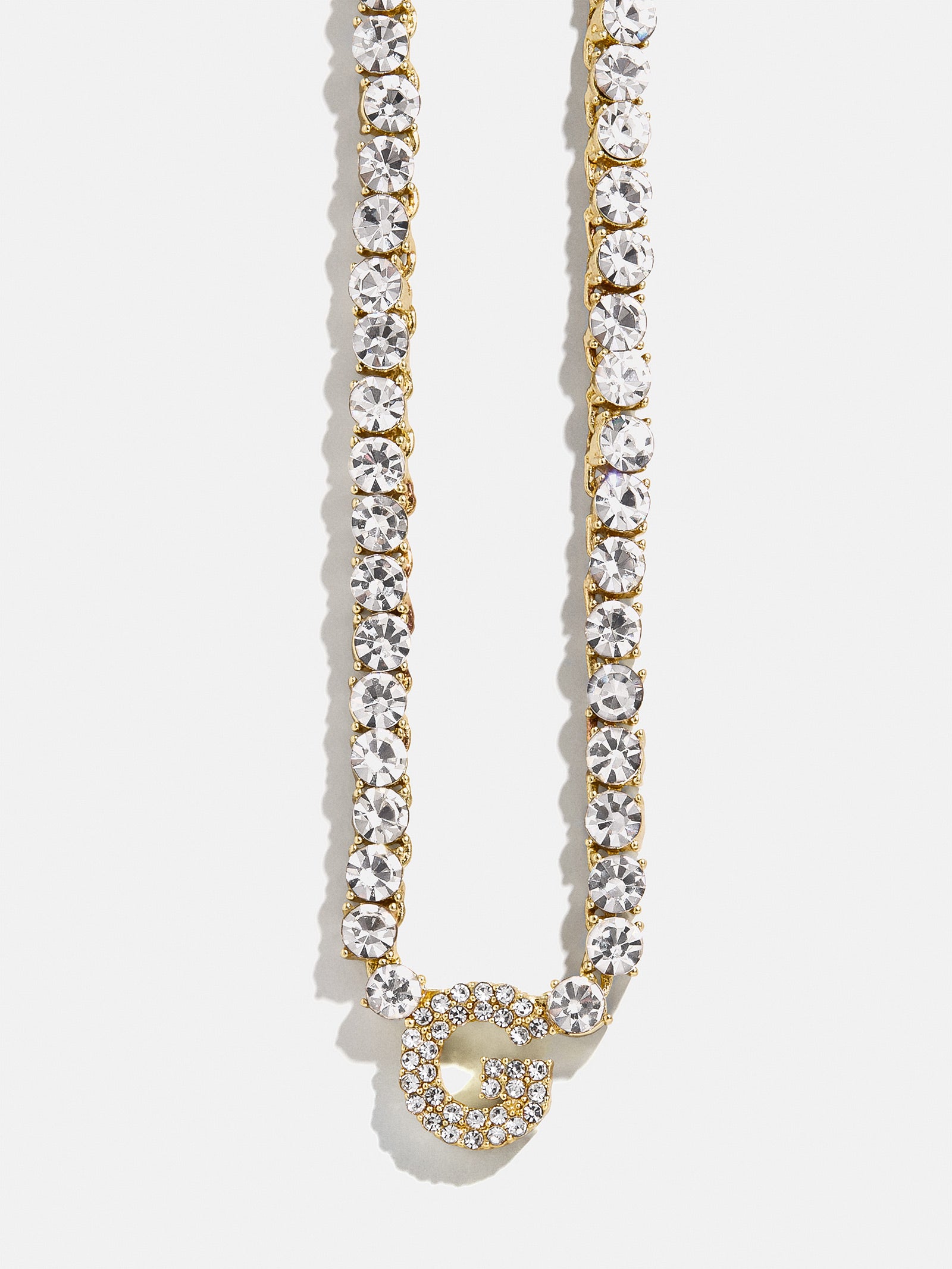 Initial Tennis Necklace - Gold/Pav?? - Image 9