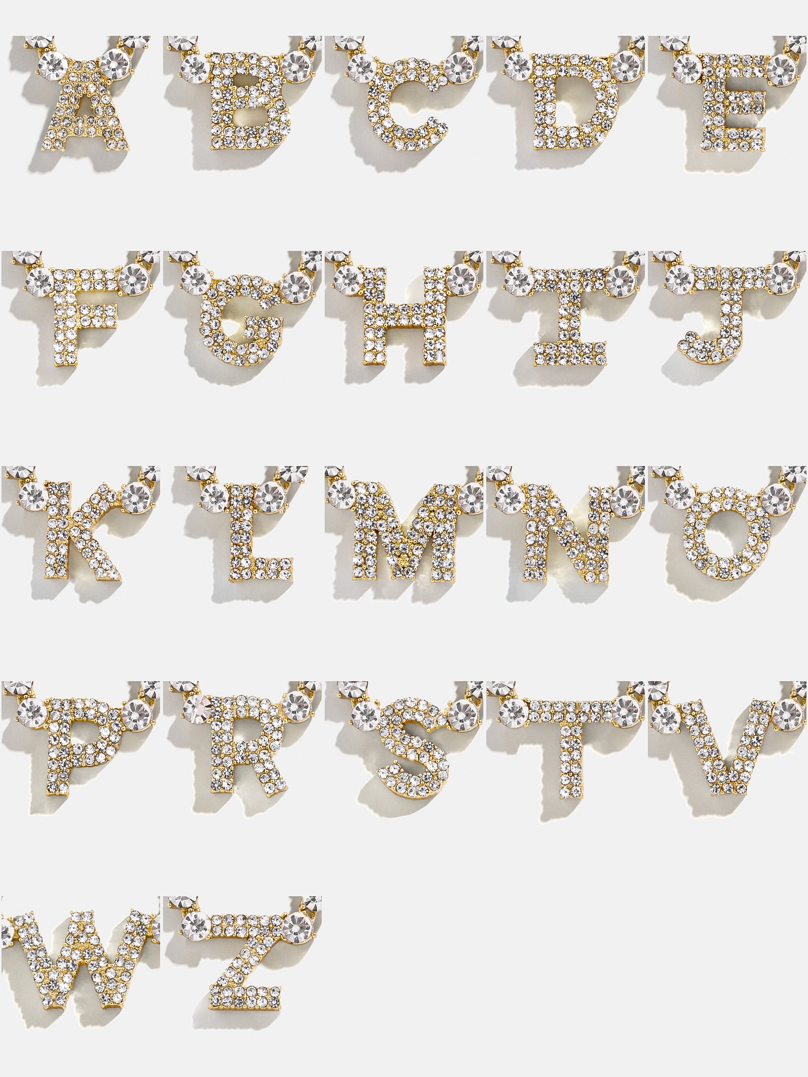 Initial Tennis Necklace - Gold/Pav?? - Image 25