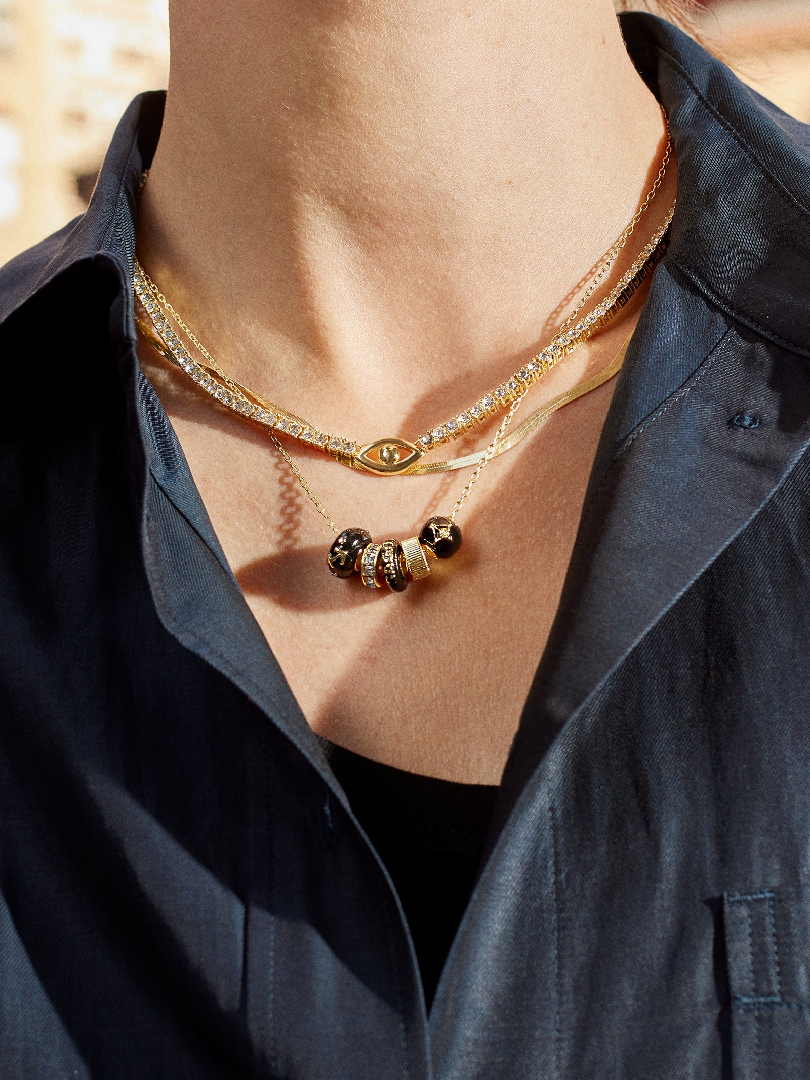 Zodiac Charm Necklace - Aquarius - Image 2