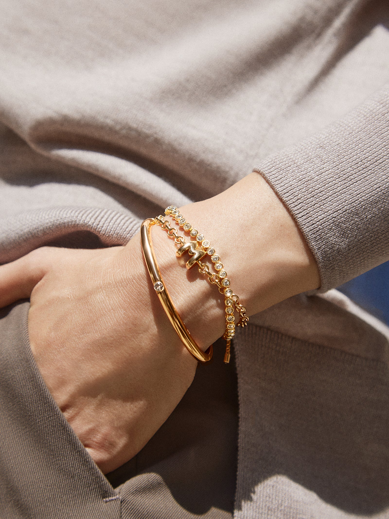 Bubble Initial Custom Chain Bracelet - Chain Bracelet - Image 29