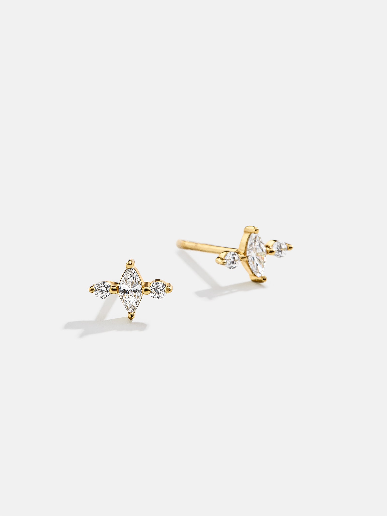 Serene 18K Gold Kids' Earrings - Gold/Pav??