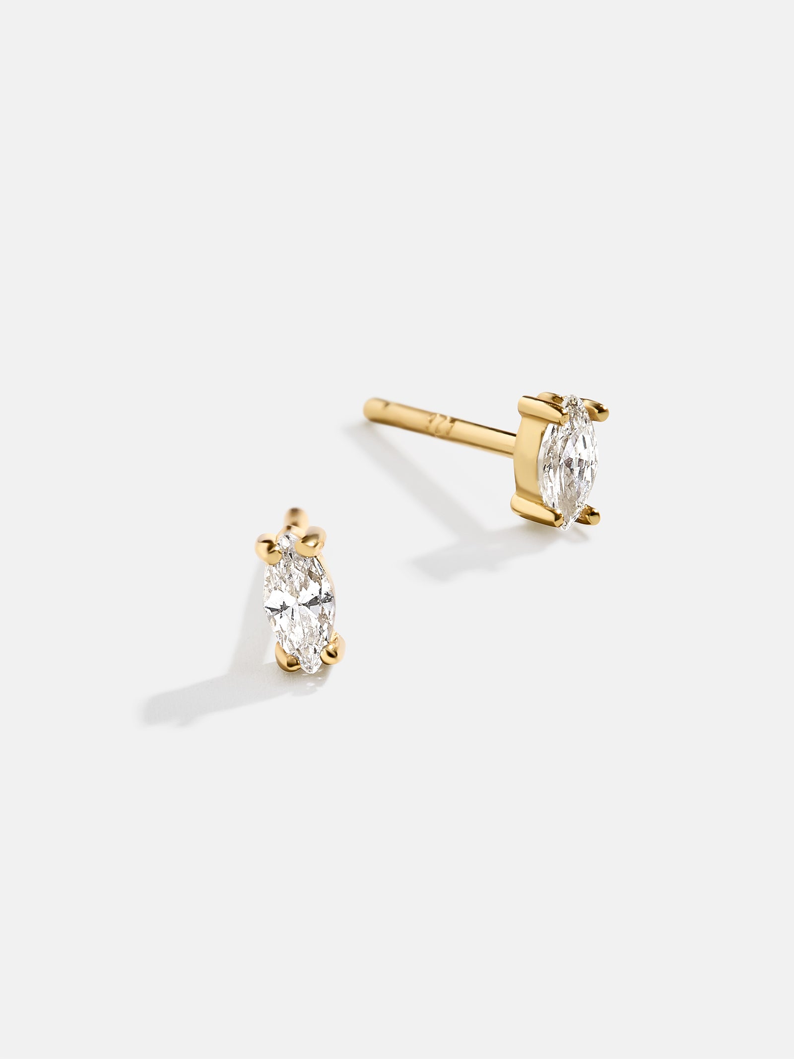 Luna 18K Gold Kids' Earrings - Gold/Pav??