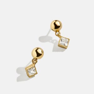 Jada 18K Gold Kids' Earrings - Gold/Pav??