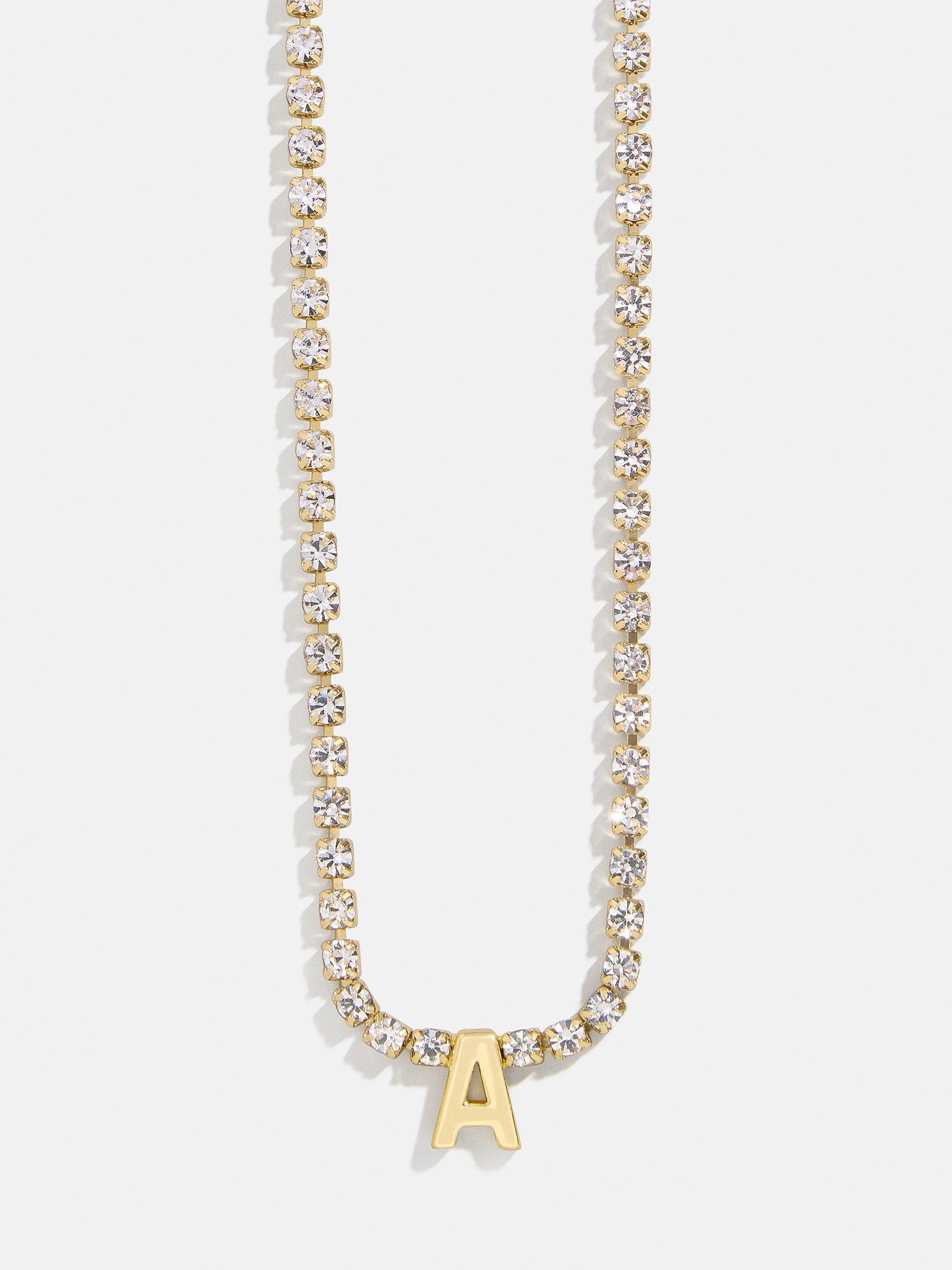 Ruth Initial Tennis Necklace - Gold/Pav?? - Image 4
