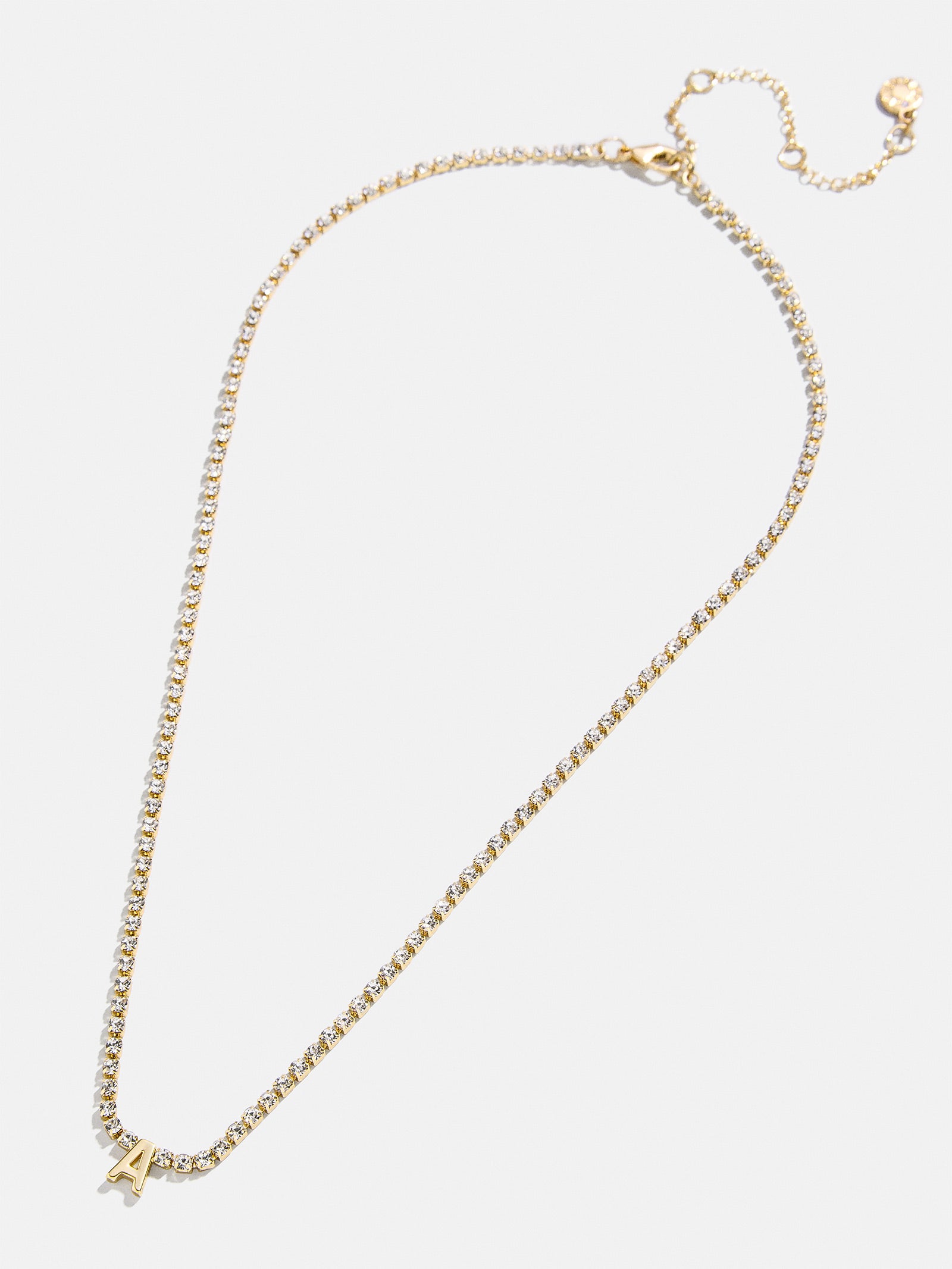 Ruth Initial Tennis Necklace - Gold/Pav?? - Image 30