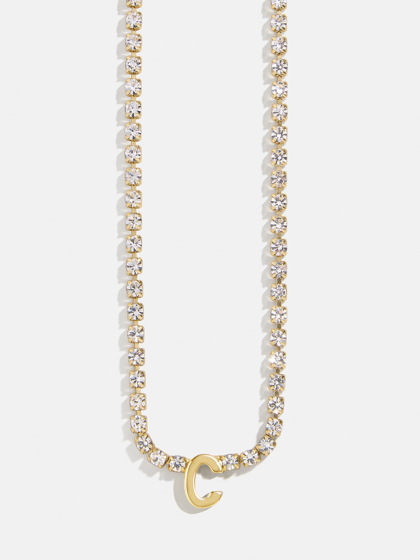 Ruth Initial Tennis Necklace - Gold/Pav?? - Image 6