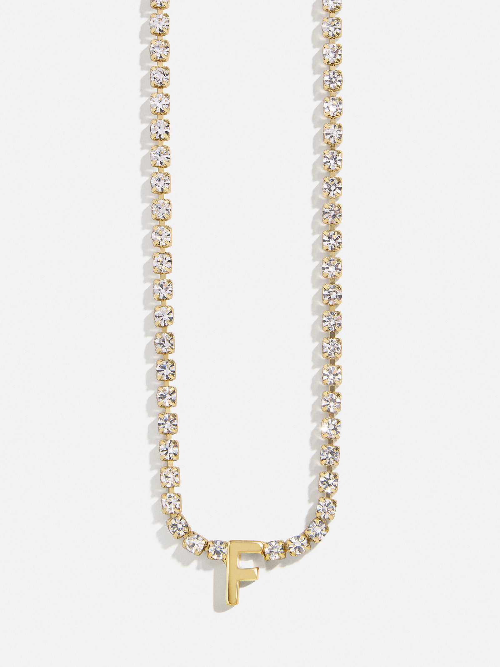 Ruth Initial Tennis Necklace - Gold/Pav?? - Image 9