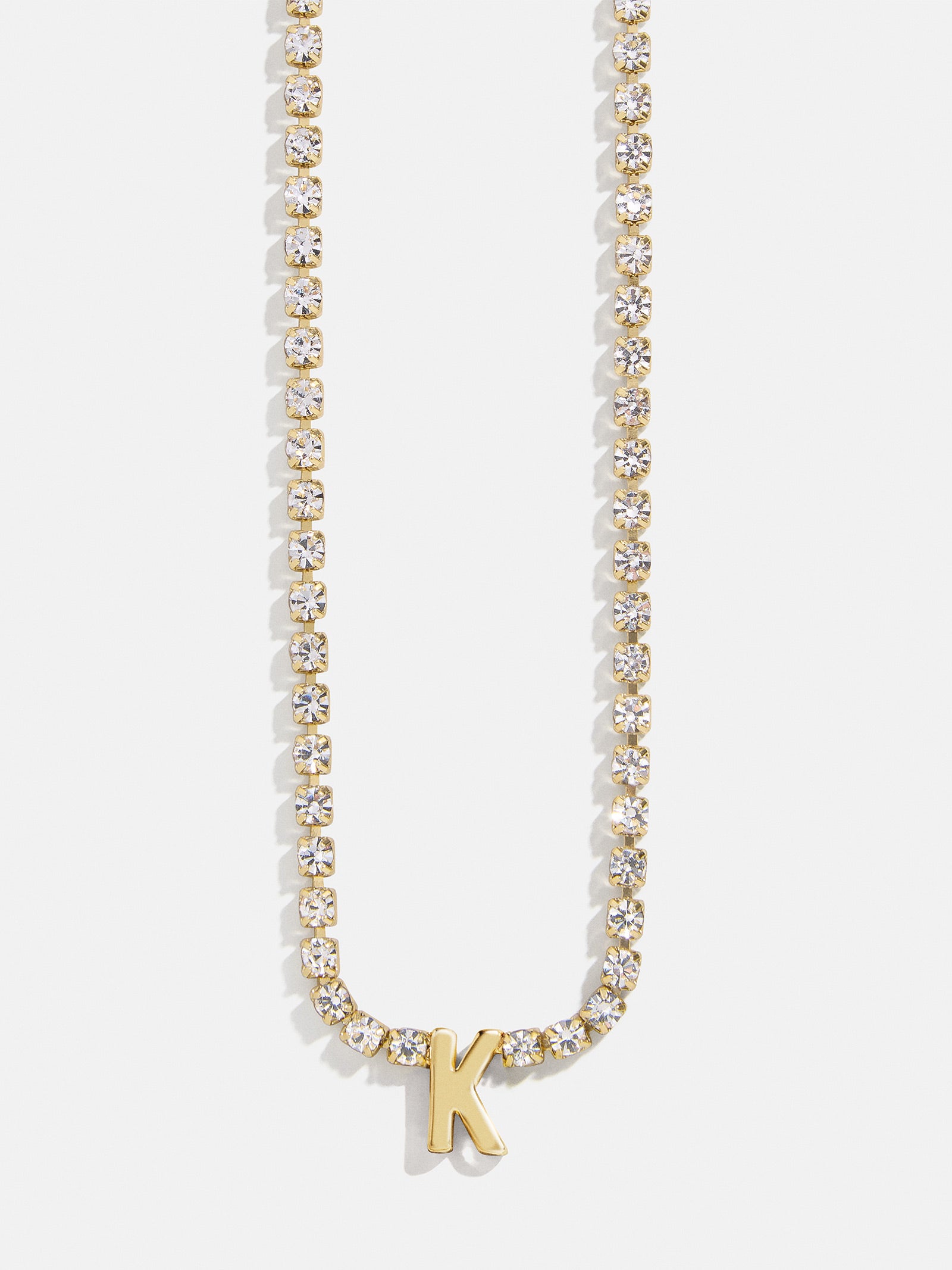 Ruth Initial Tennis Necklace - Gold/Pav?? - Image 14