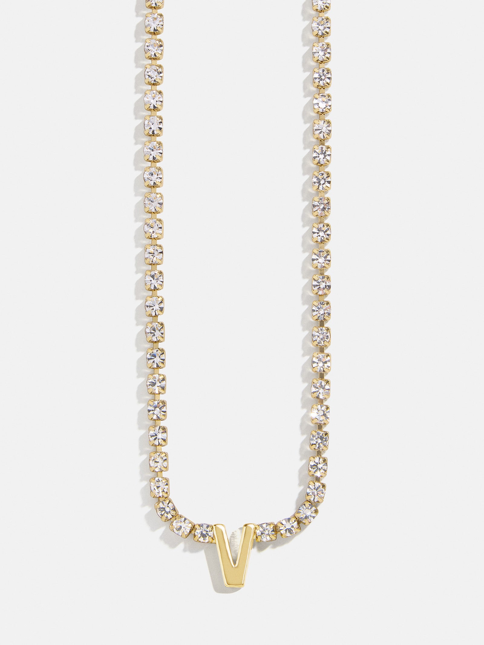 Ruth Initial Tennis Necklace - Gold/Pav?? - Image 25