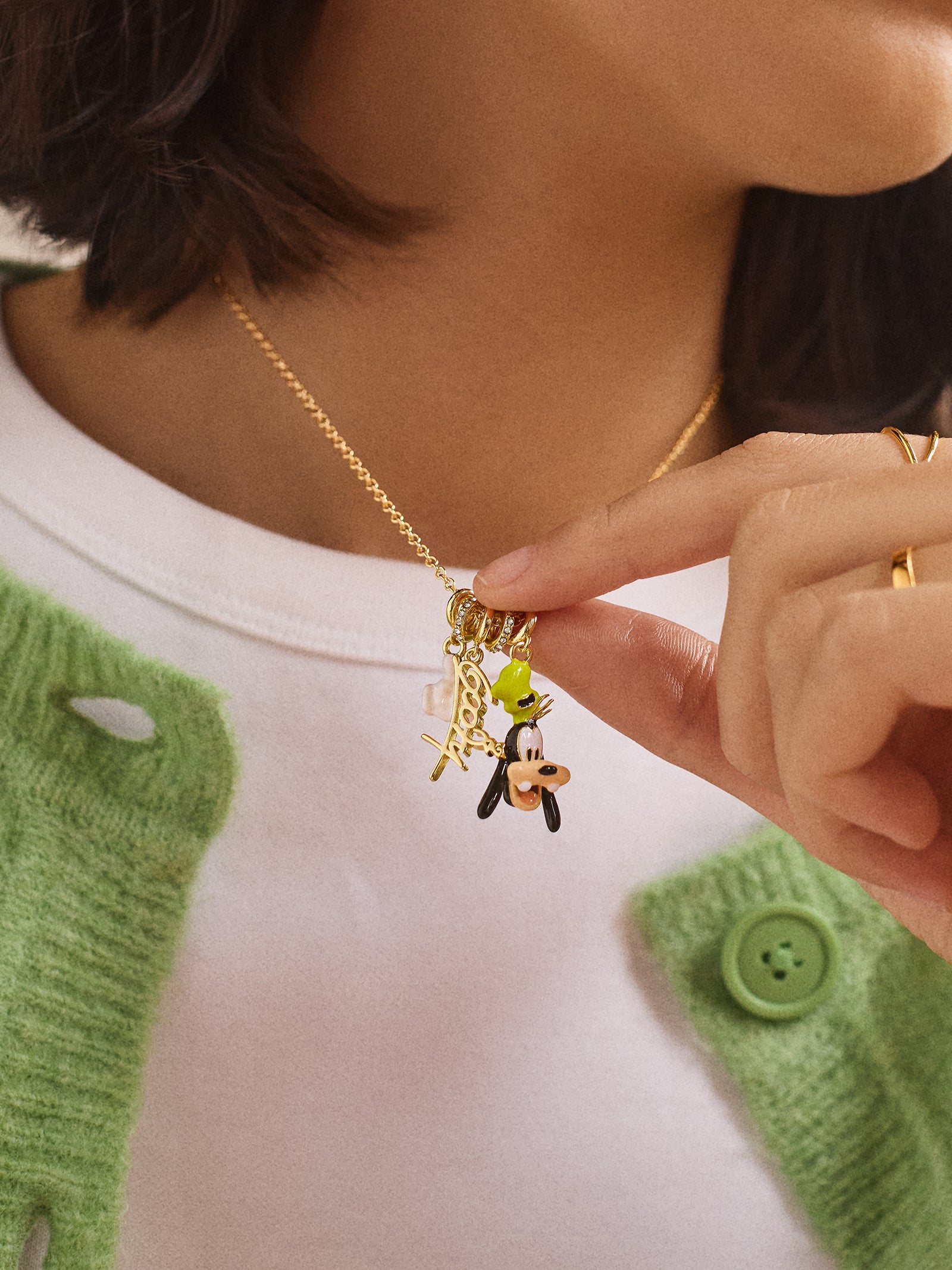 Disney Goofy Cluster Charm Necklace - Goofy - Image 2
