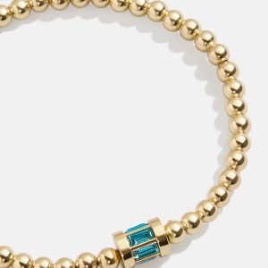Tatum Birthstone Bracelet - Blue Zircon