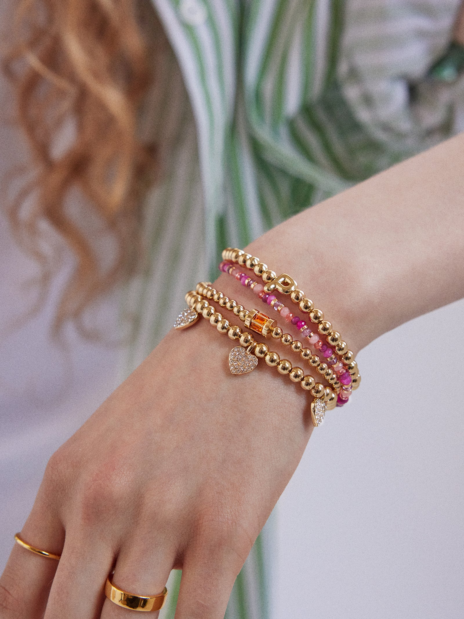 Tatum Birthstone Bracelet - Rose - Image 2