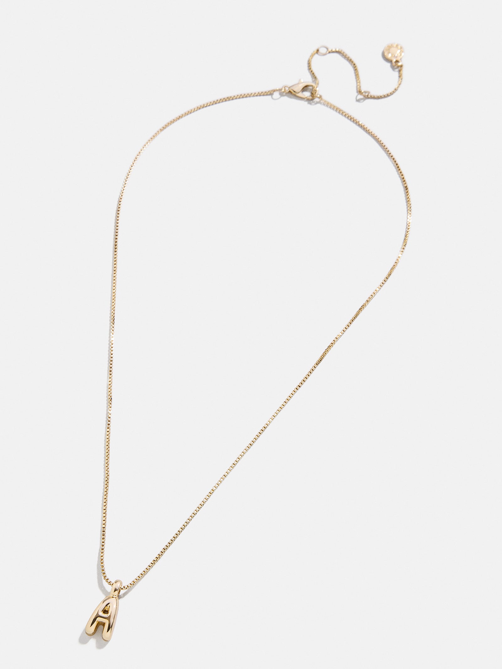 Gwen Mini Bubble Initial Necklace - Gold - Image 31