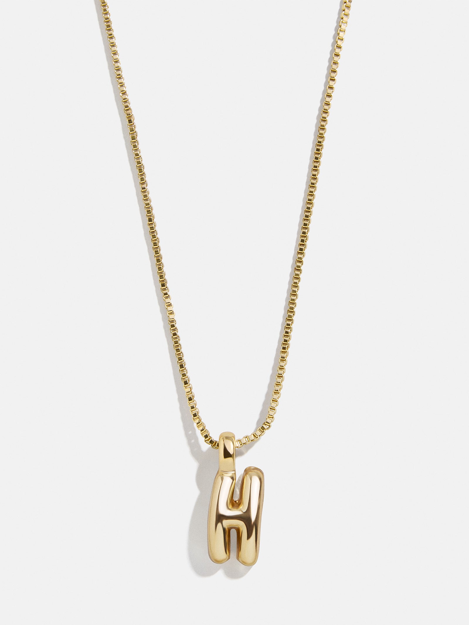 Gwen Mini Bubble Initial Necklace - Gold - Image 11
