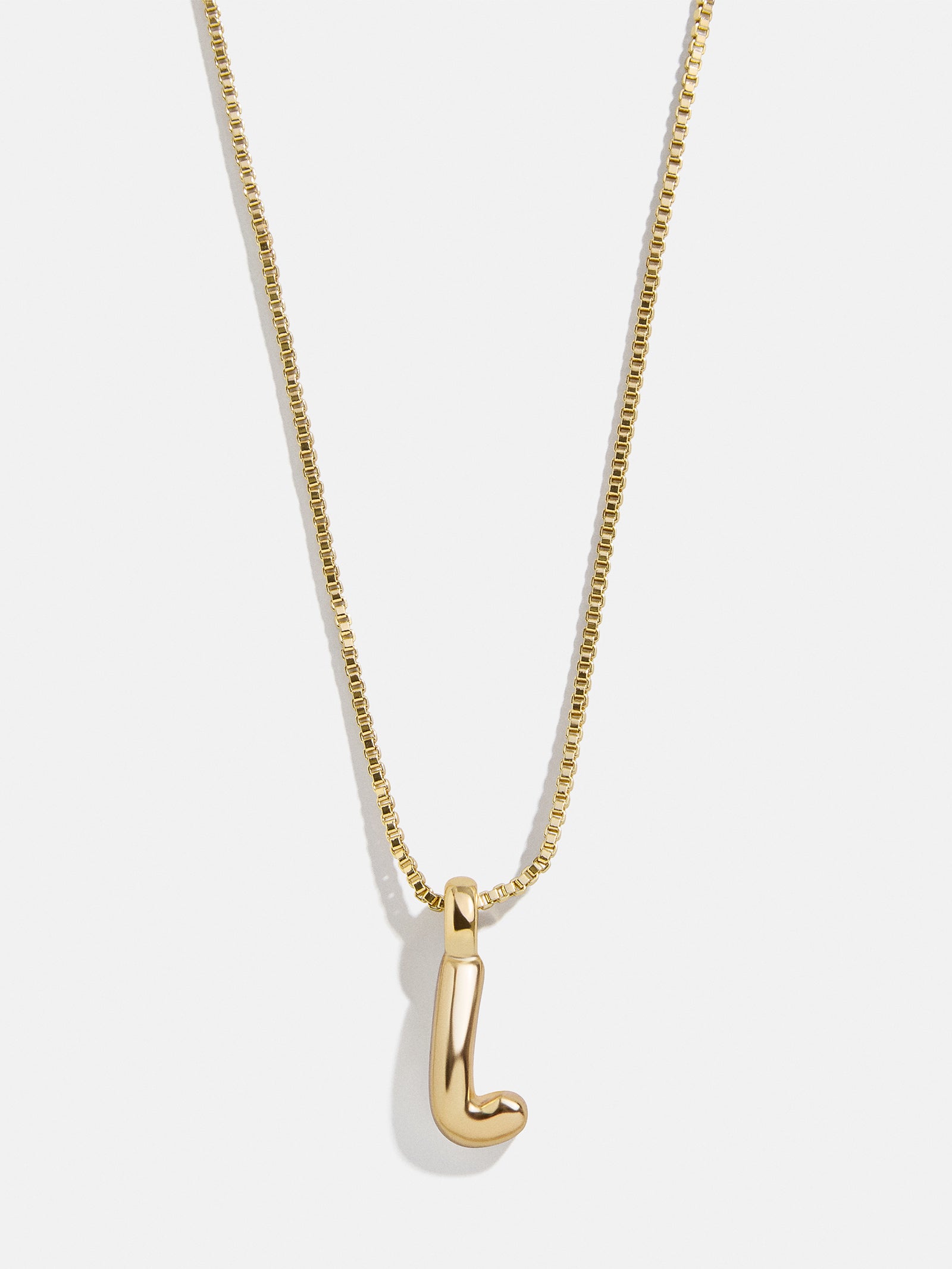 Gwen Mini Bubble Initial Necklace - Gold - Image 15