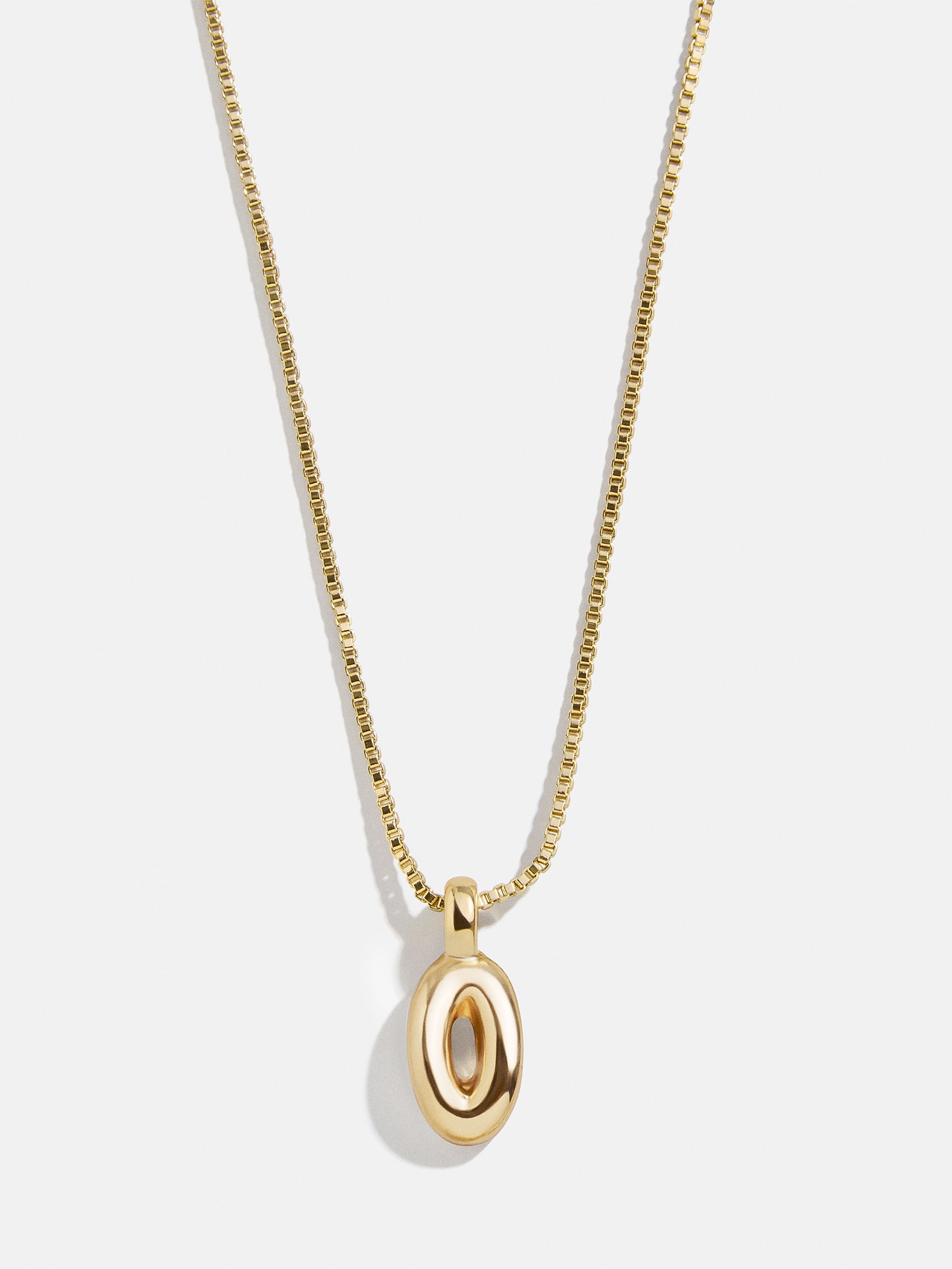 Gwen Mini Bubble Initial Necklace - Gold - Image 18