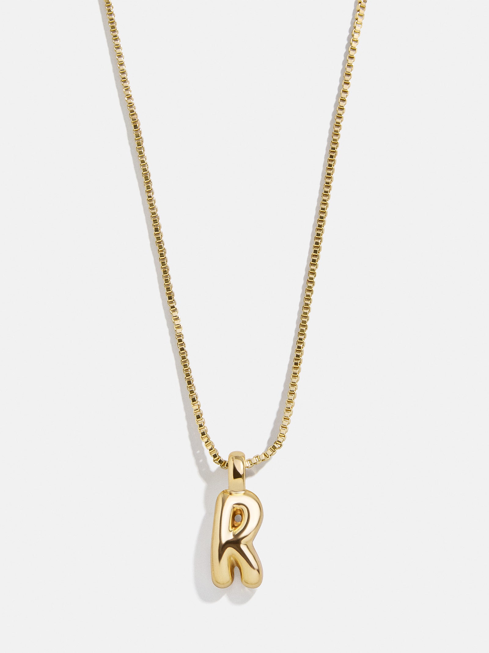 Gwen Mini Bubble Initial Necklace - Gold - Image 21