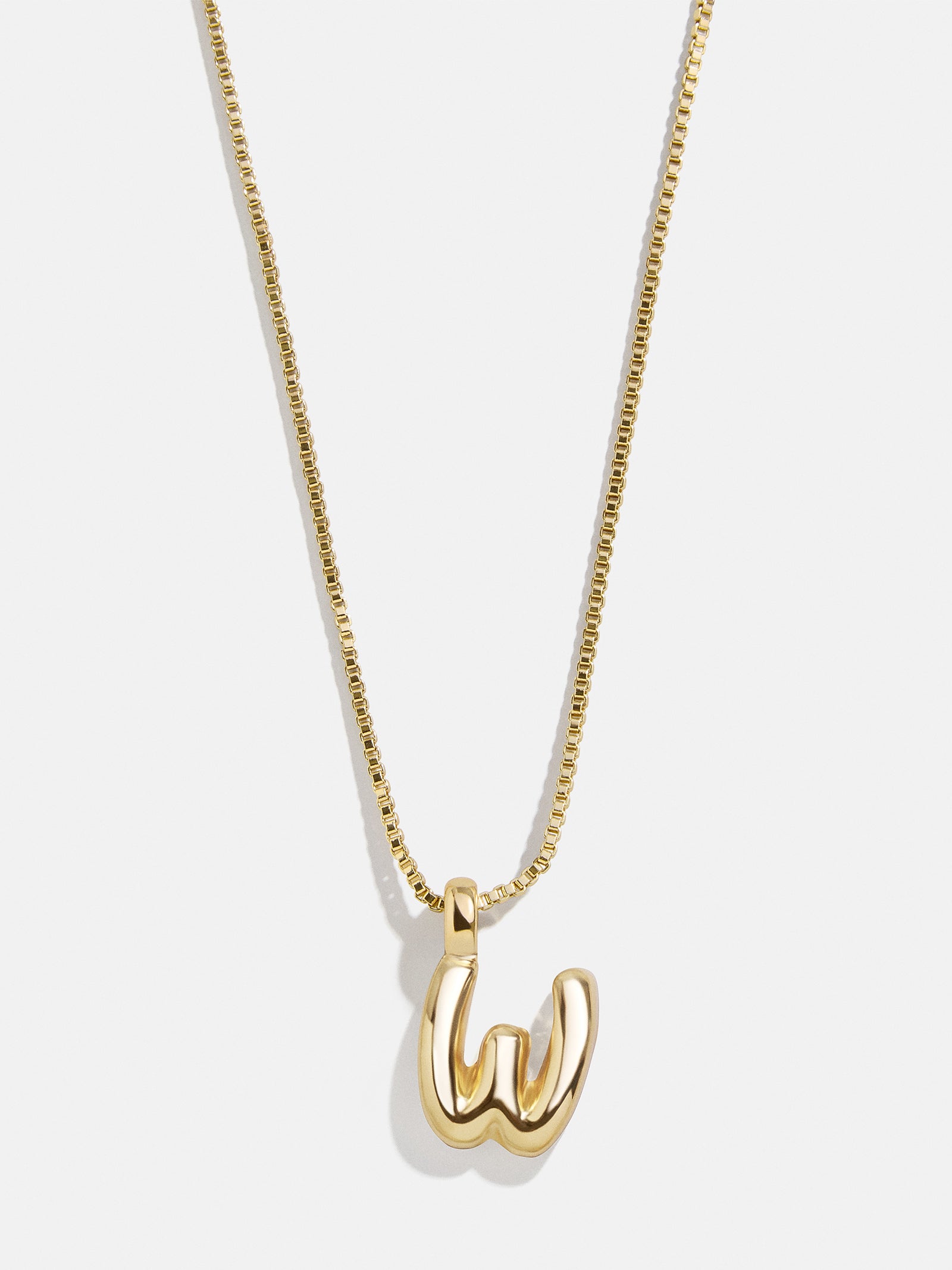 Gwen Mini Bubble Initial Necklace - Gold - Image 26