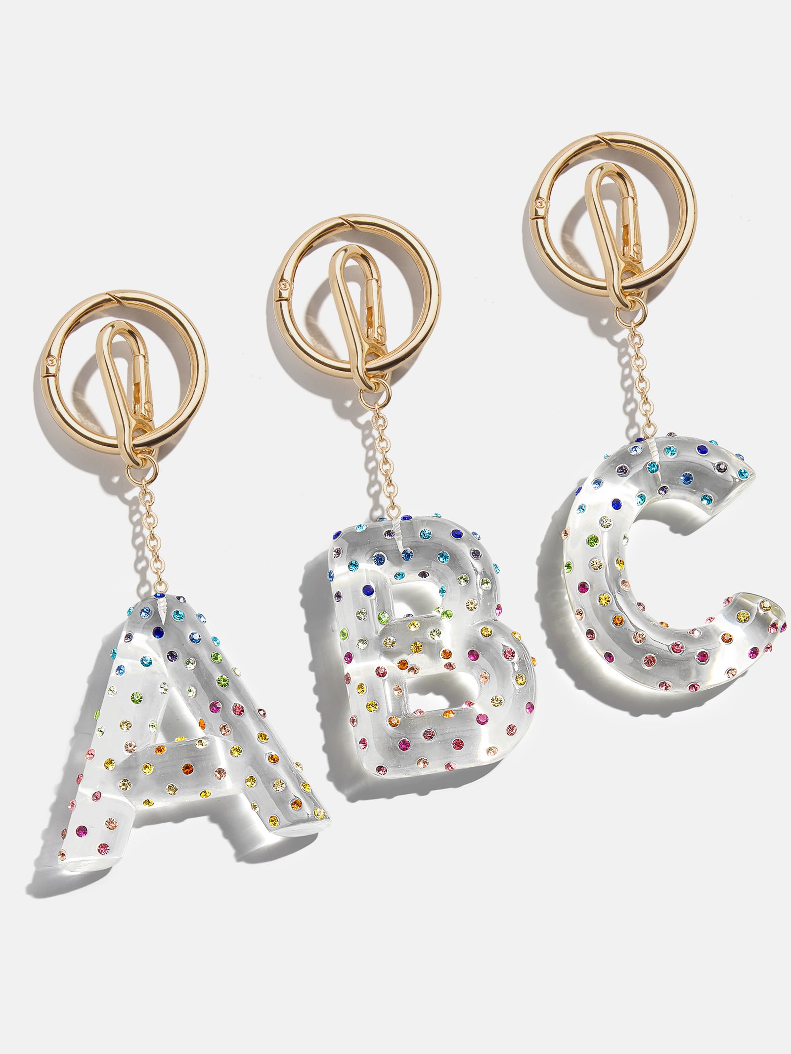 Confetti Initial Bag Charm - Multi