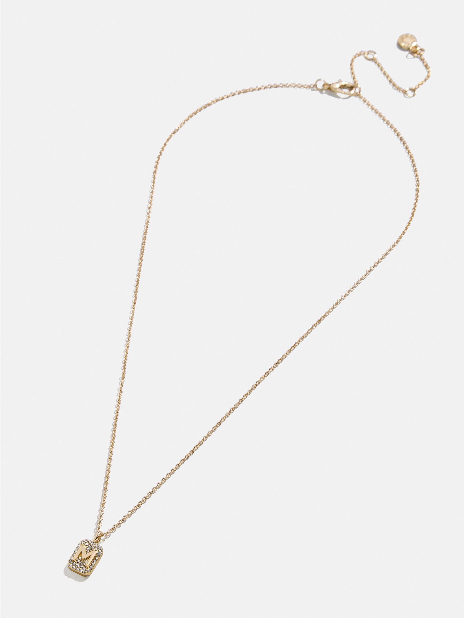 Tina Block Initial Necklace - Gold/Pav?? - Image 30