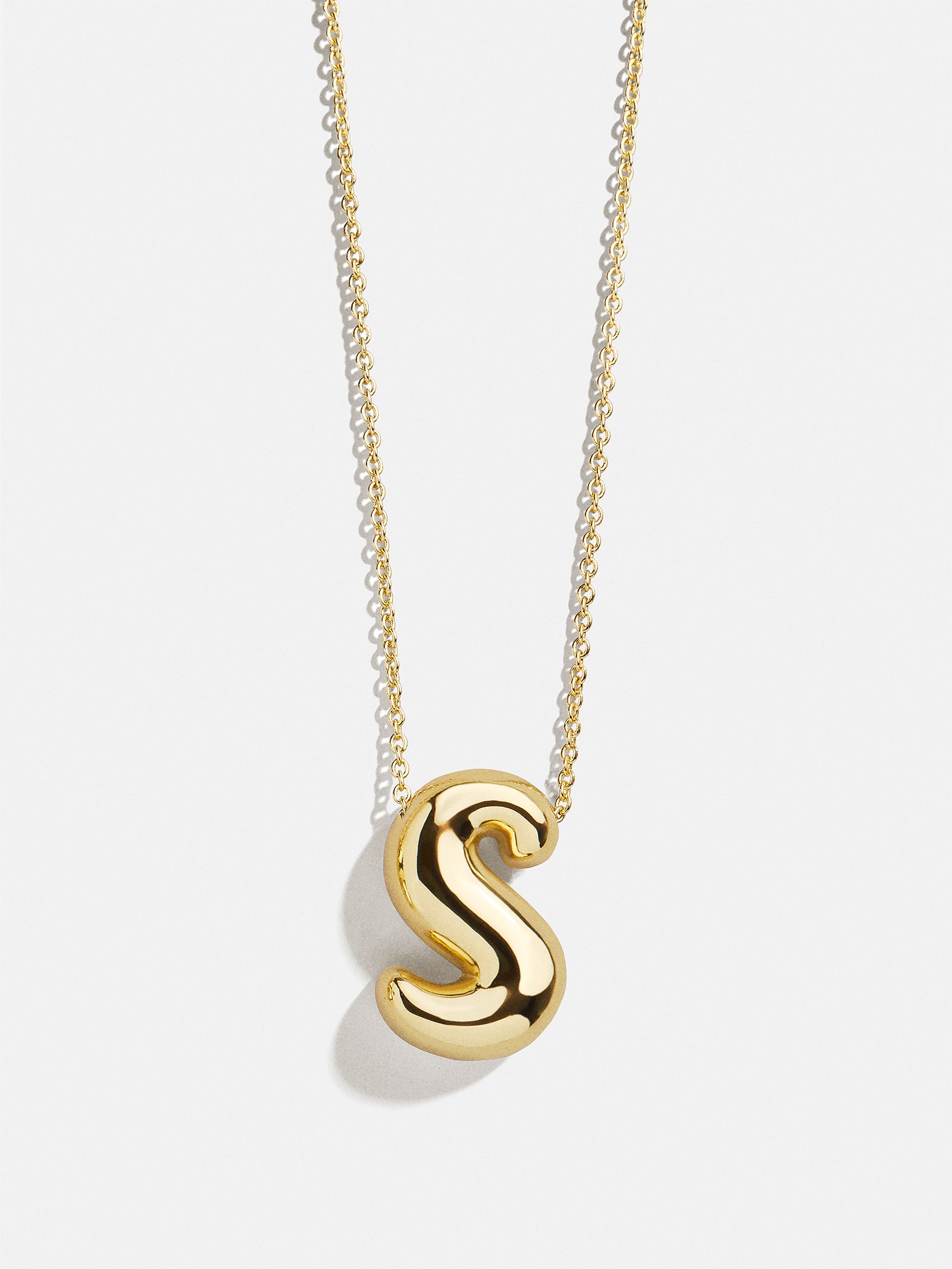 Kids' Bubble Initial Necklace - Gold - Image 21