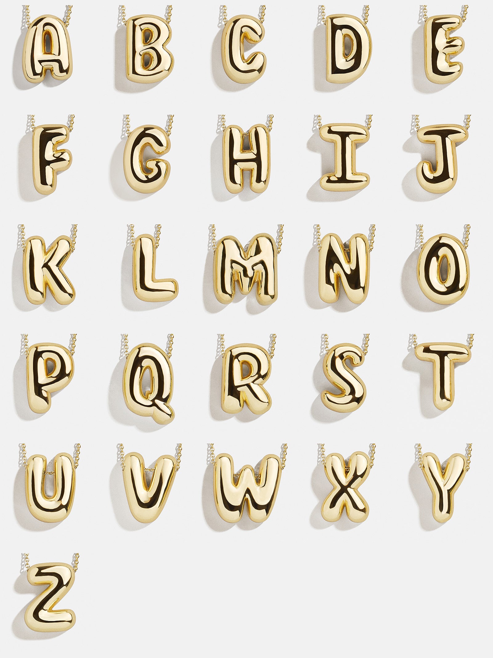 Kids' Bubble Initial Necklace - Gold - Image 31