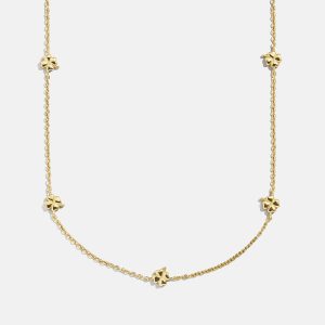 18K Gold Clover Necklace - Clover